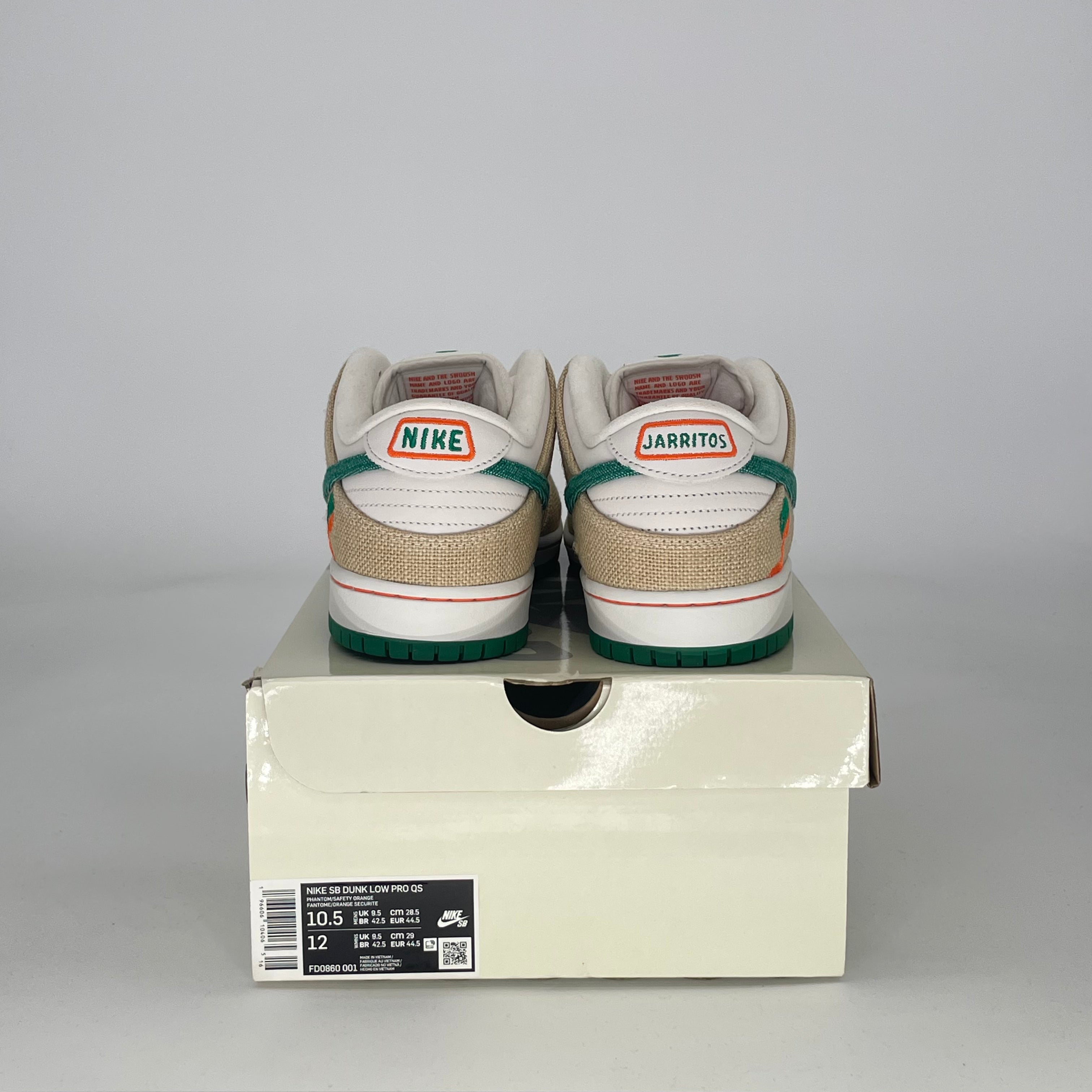 NIKE SB DUNK LOW JARRITOS FD0860-001 SIZE 10.5/12W