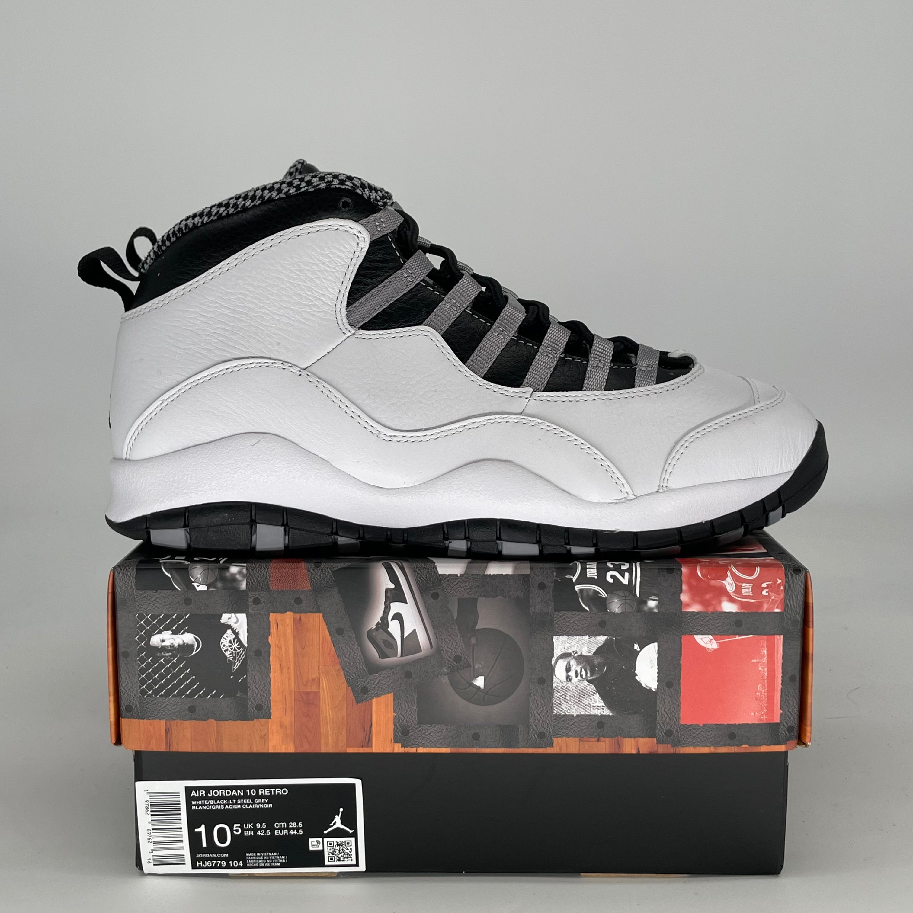 AIR JORDAN 10 STEEL HJ6779-104 SIZE 10.5/12W