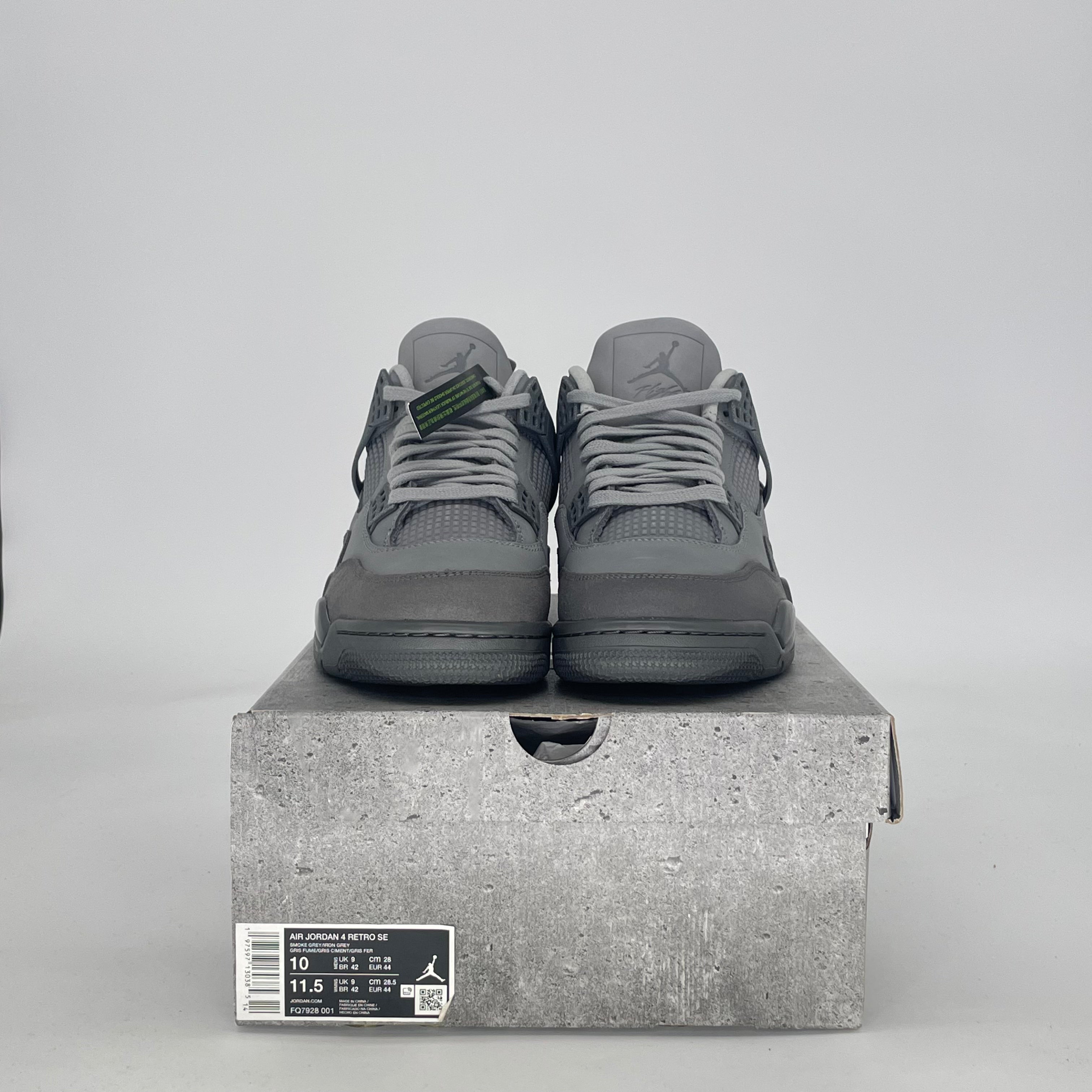 AIR JORDAN 4 PARIS OLYMPICS WET CEMENT FQ7928-001 SIZE 10/11.5W