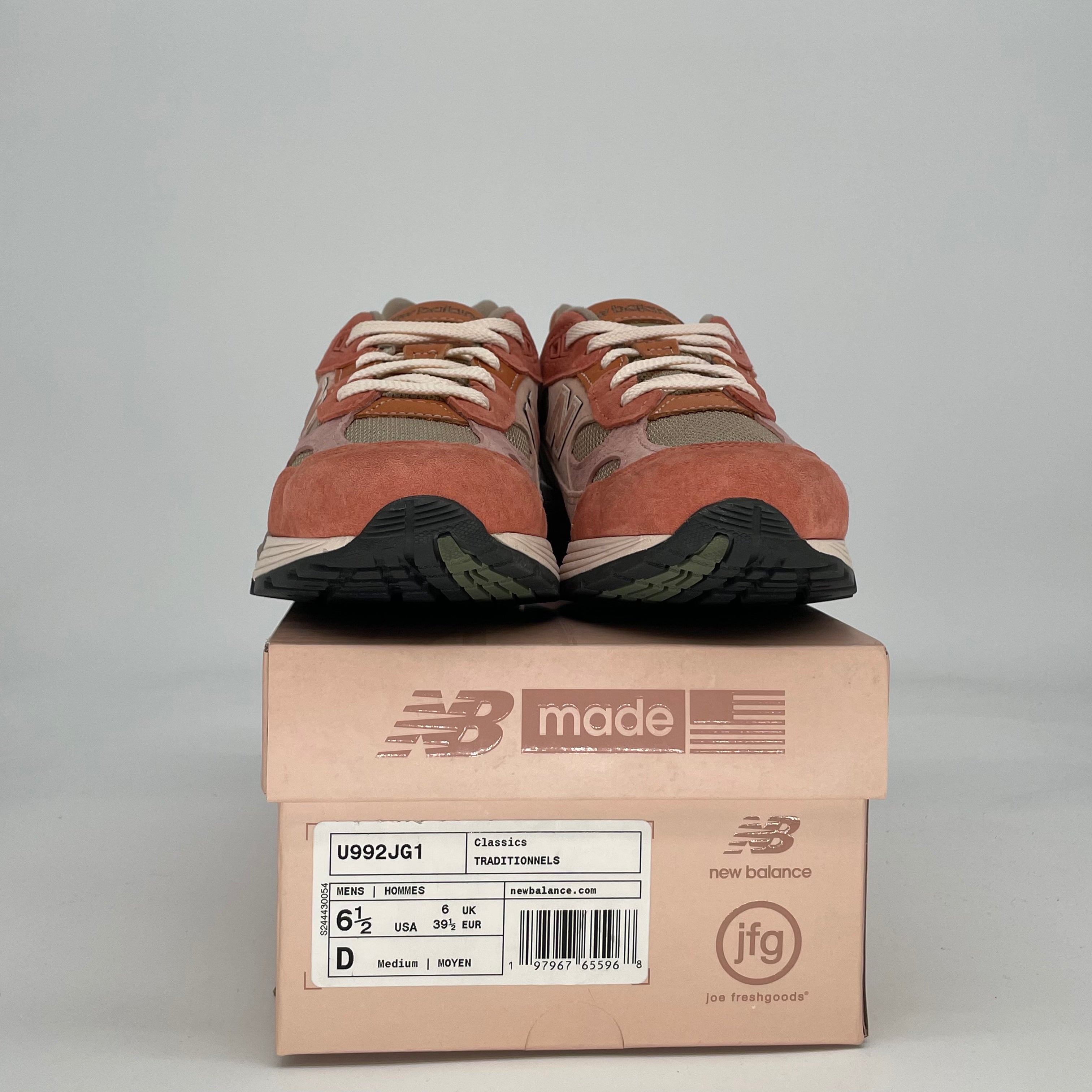 JOE FRESHGOODS X NEW BALANCE 992 MIUSA AGED WELL U992JG1 SIZE 6.5/8W
