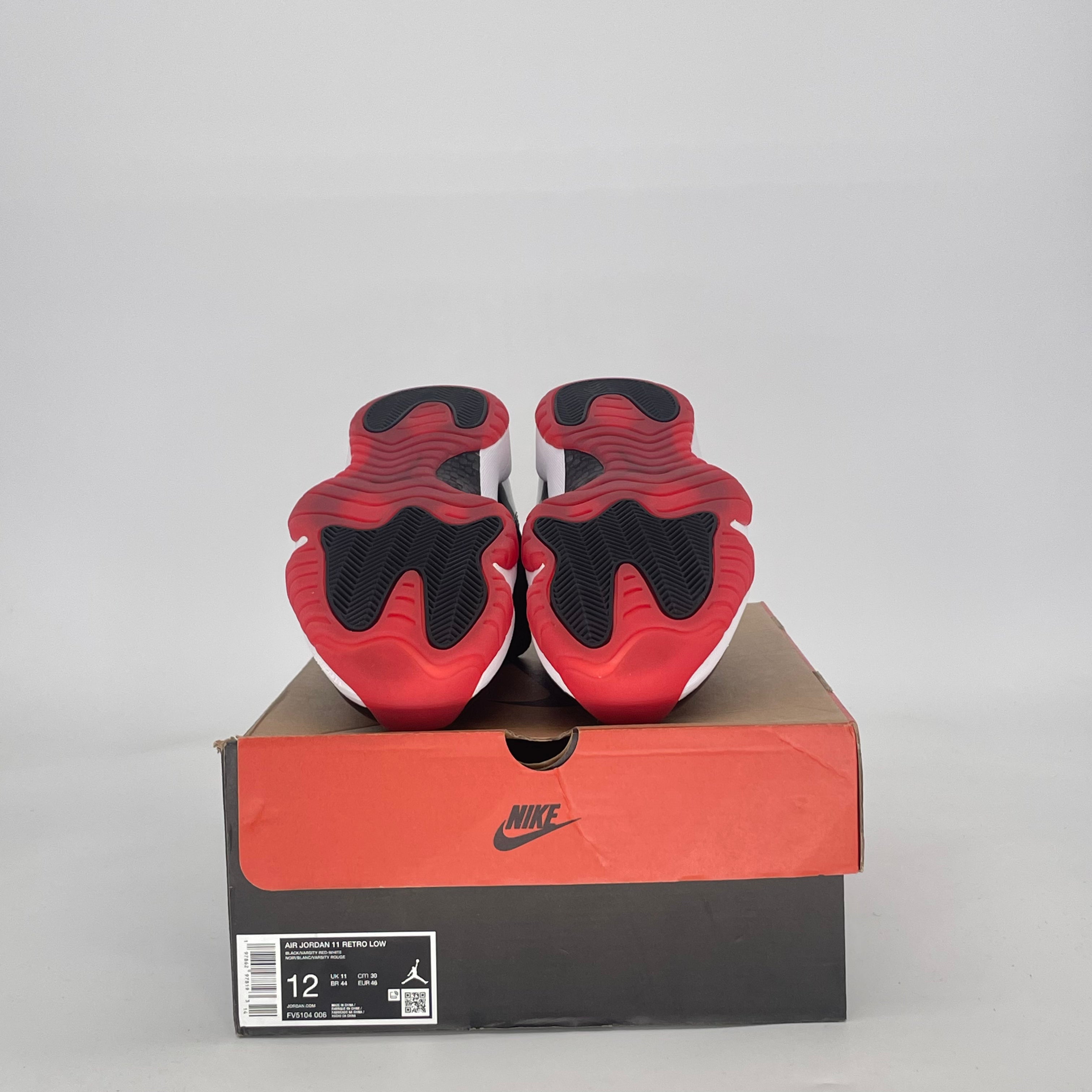 AIR JORDAN 11 LOW BRED FV5104-006 SIZE 12/13.5W