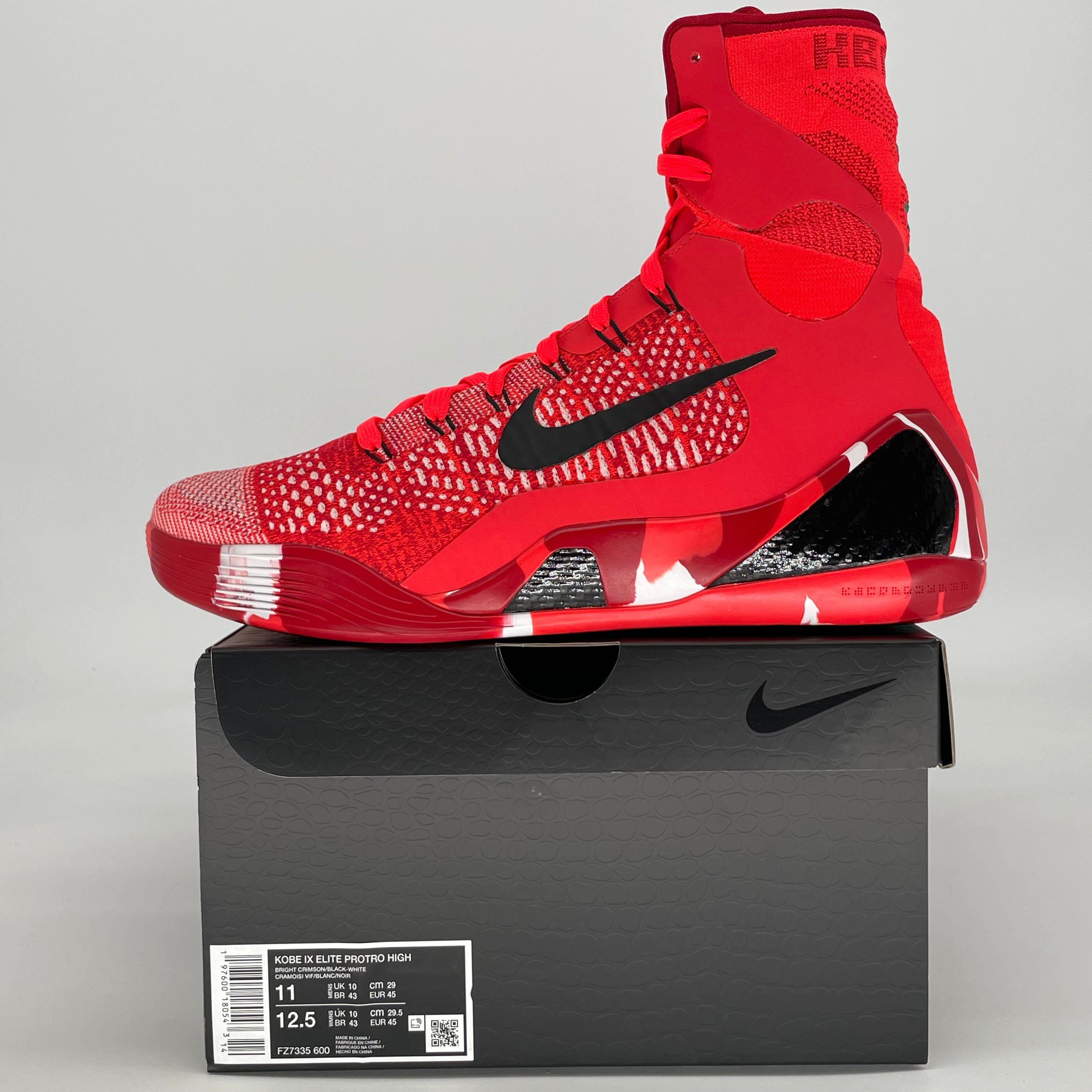 NIKE KOBE 9 ELITE PROTRO CHRISTMAS 2024 FZ7335-600 SIZE 11/12.5W