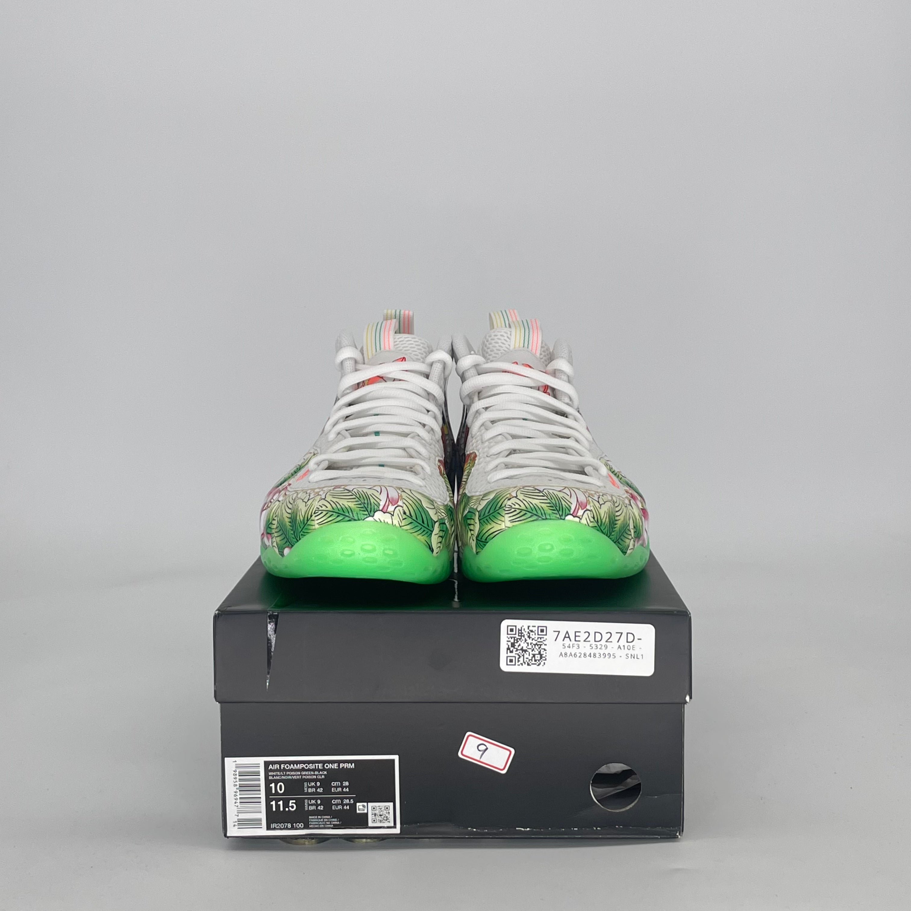 NIKE AIR FOAMPOSITE ONE TIANJIN 2.0 IR2078-100 SIZE 10/11.5W