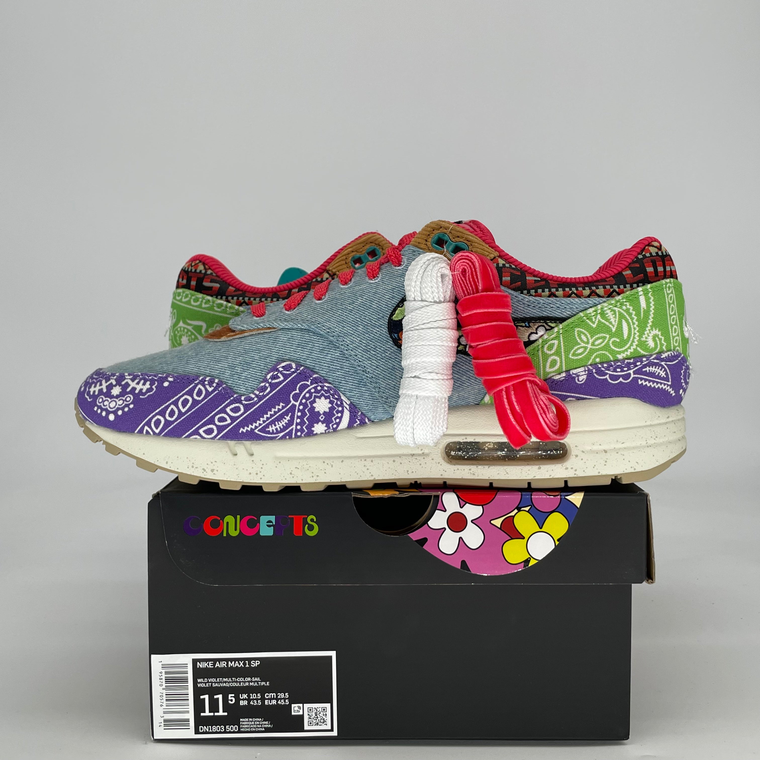 NIKE AIR MAX 1 CONCEPTS FAR OUT (SPECIAL BOX) DN1803-500 SIZE 11.5/13W