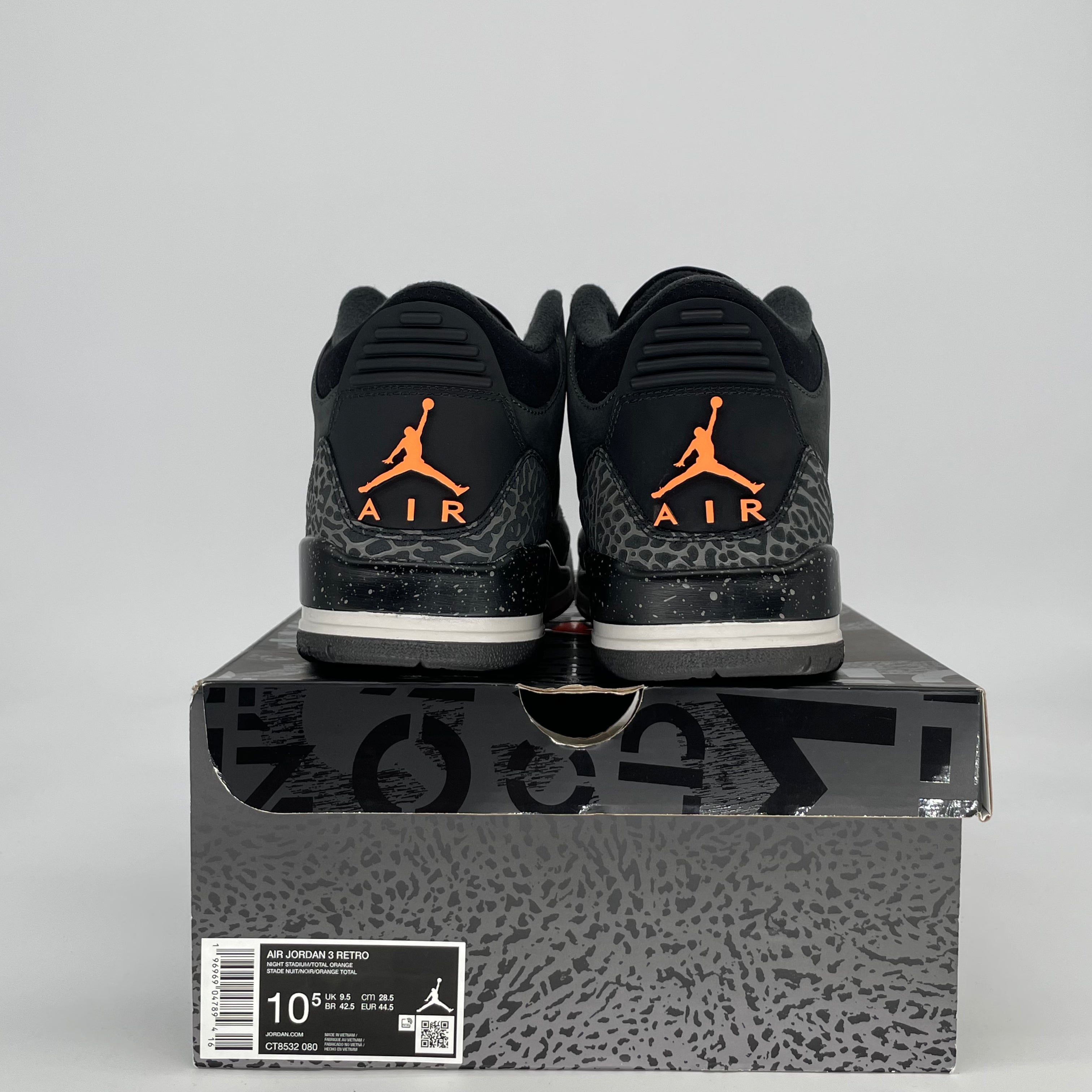 AIR JORDAN 3 FEAR CT8532-080 SIZE 10.5/12W