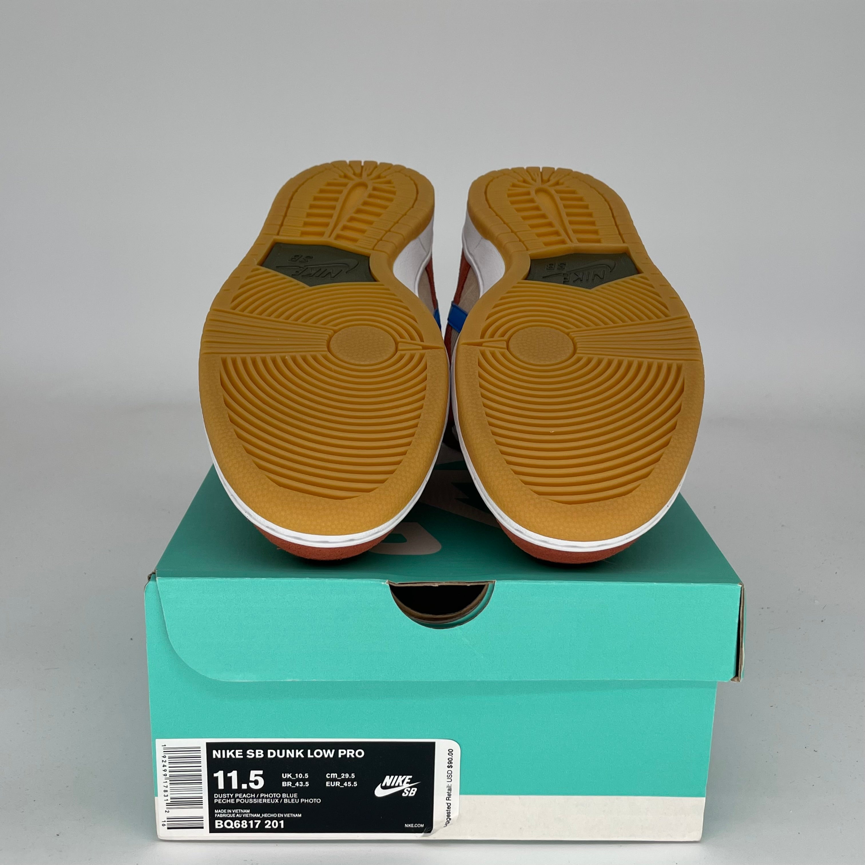 NIKE SB DUNK LOW CORDUROY DUSTY PEACH SIZE 11.5 BQ6817-201