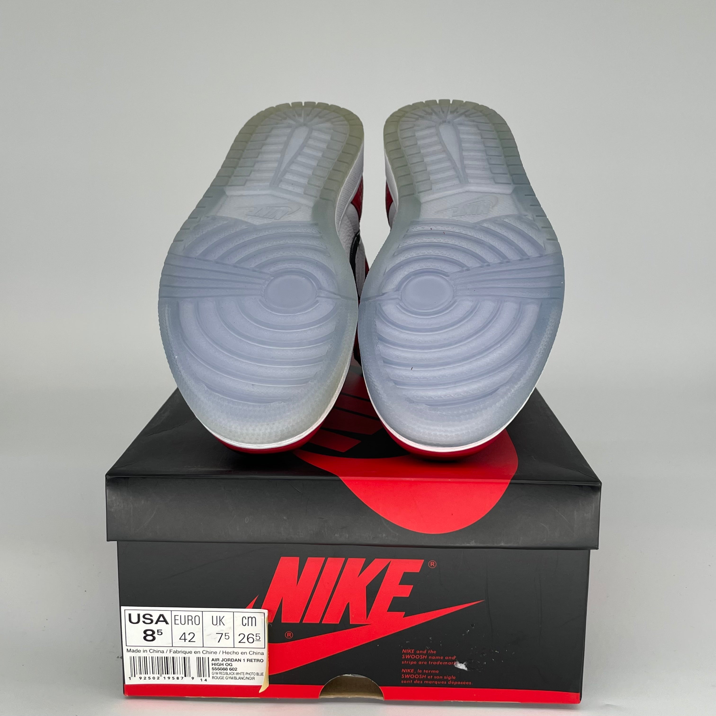 AIR JORDAN 1 SPIDER MAN ORIGIN STORY SIZE 8.5 555088-602