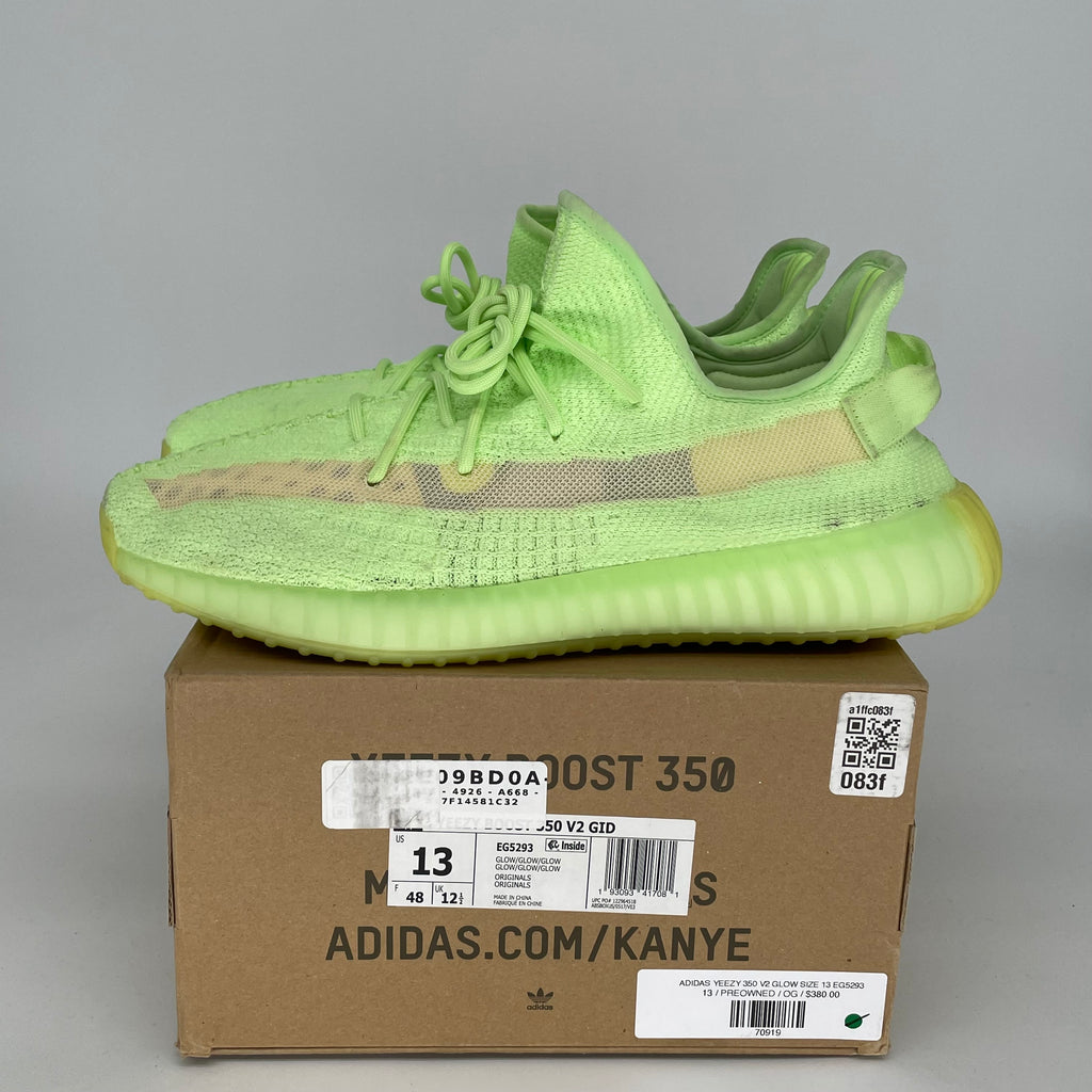 Adidas Yeezy 350 V2 Glow, Size 13/14.5W, Kanye West Designed Sneakers
