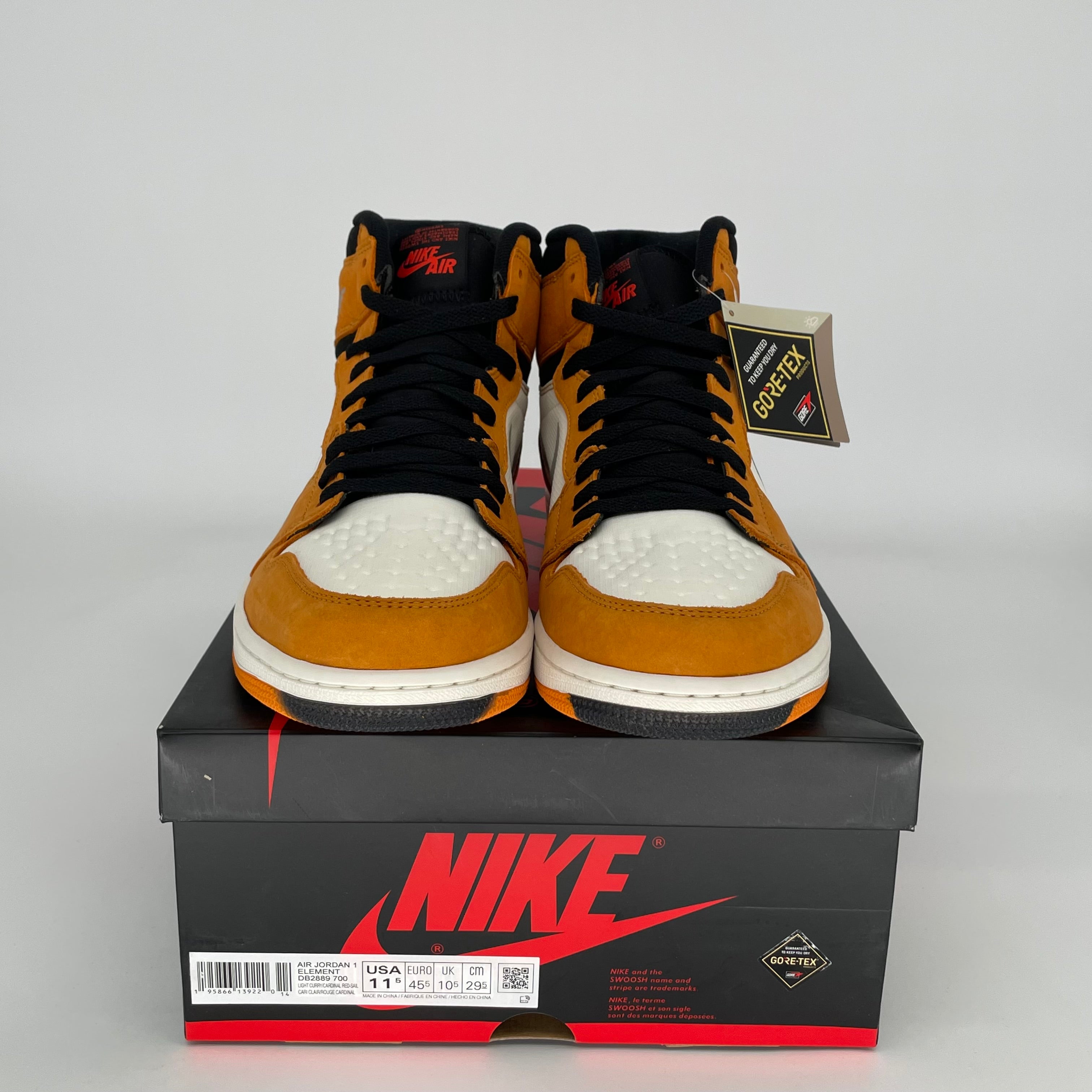 AIR JORDAN 1 GORE-TEX LIGHT CURRY SIZE 11.5 DB2889-700