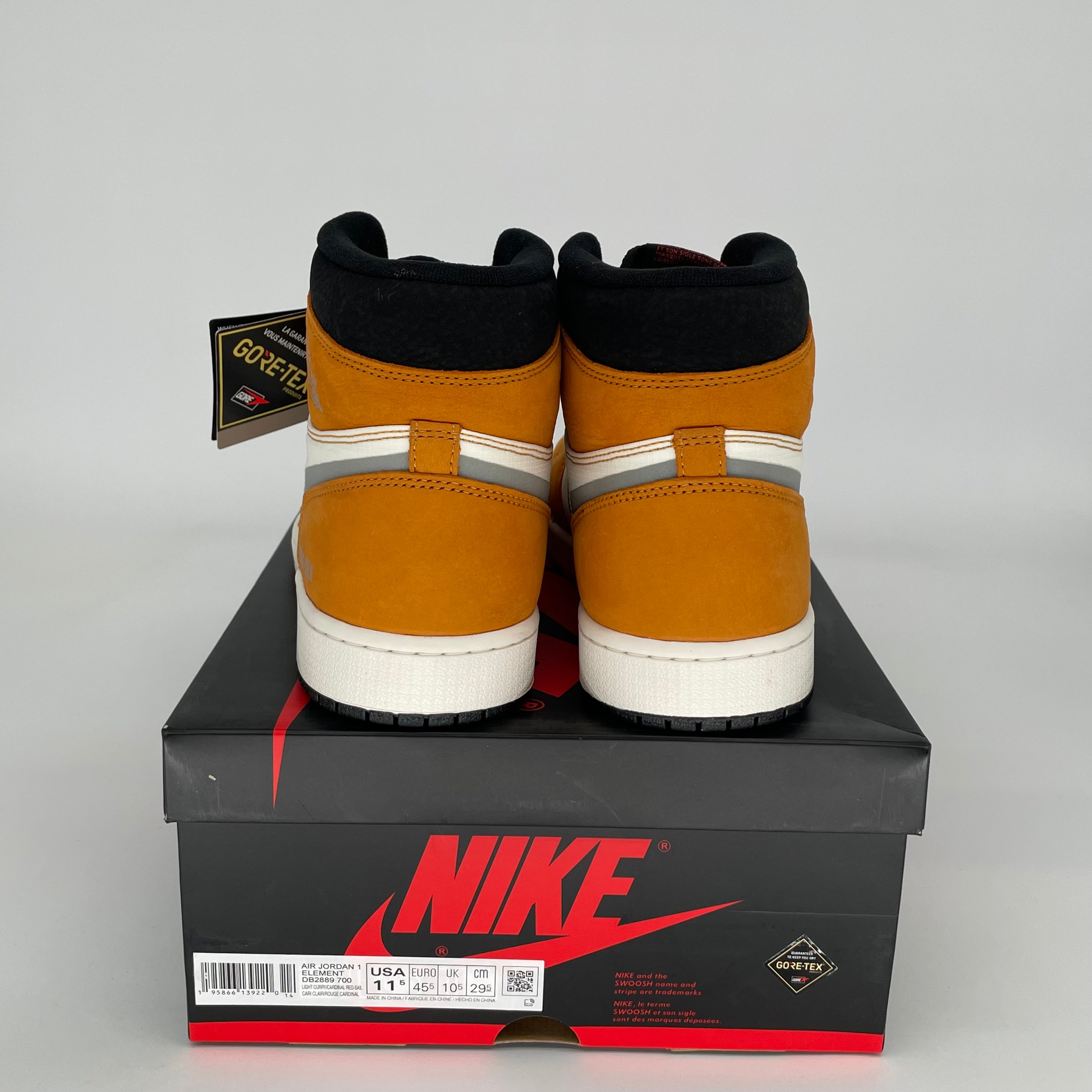 AIR JORDAN 1 GORE-TEX LIGHT CURRY SIZE 11.5 DB2889-700