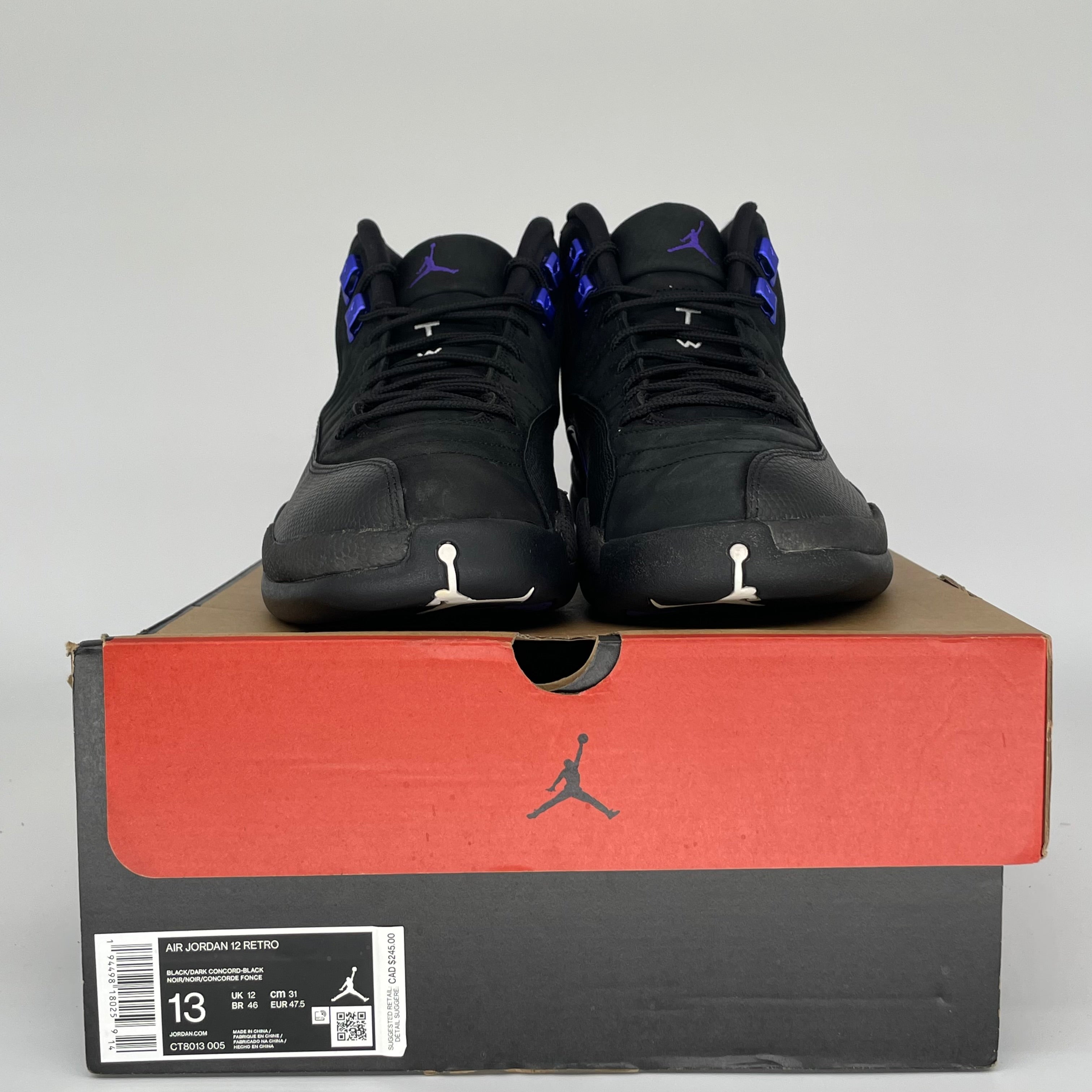 AIR JORDAN 12 DARK CONCORD SIZE 13 CT8013-005