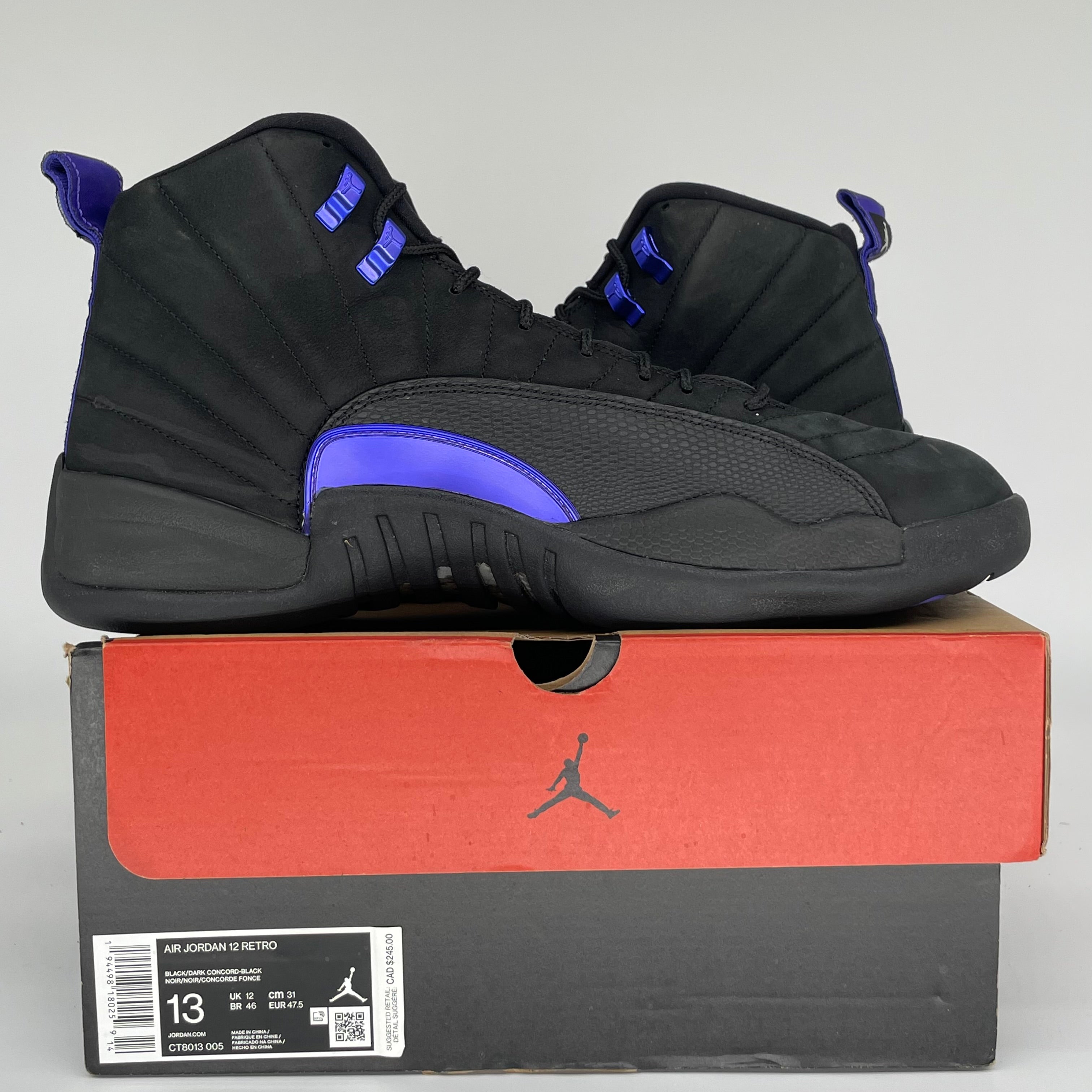 AIR JORDAN 12 DARK CONCORD SIZE 13 CT8013-005