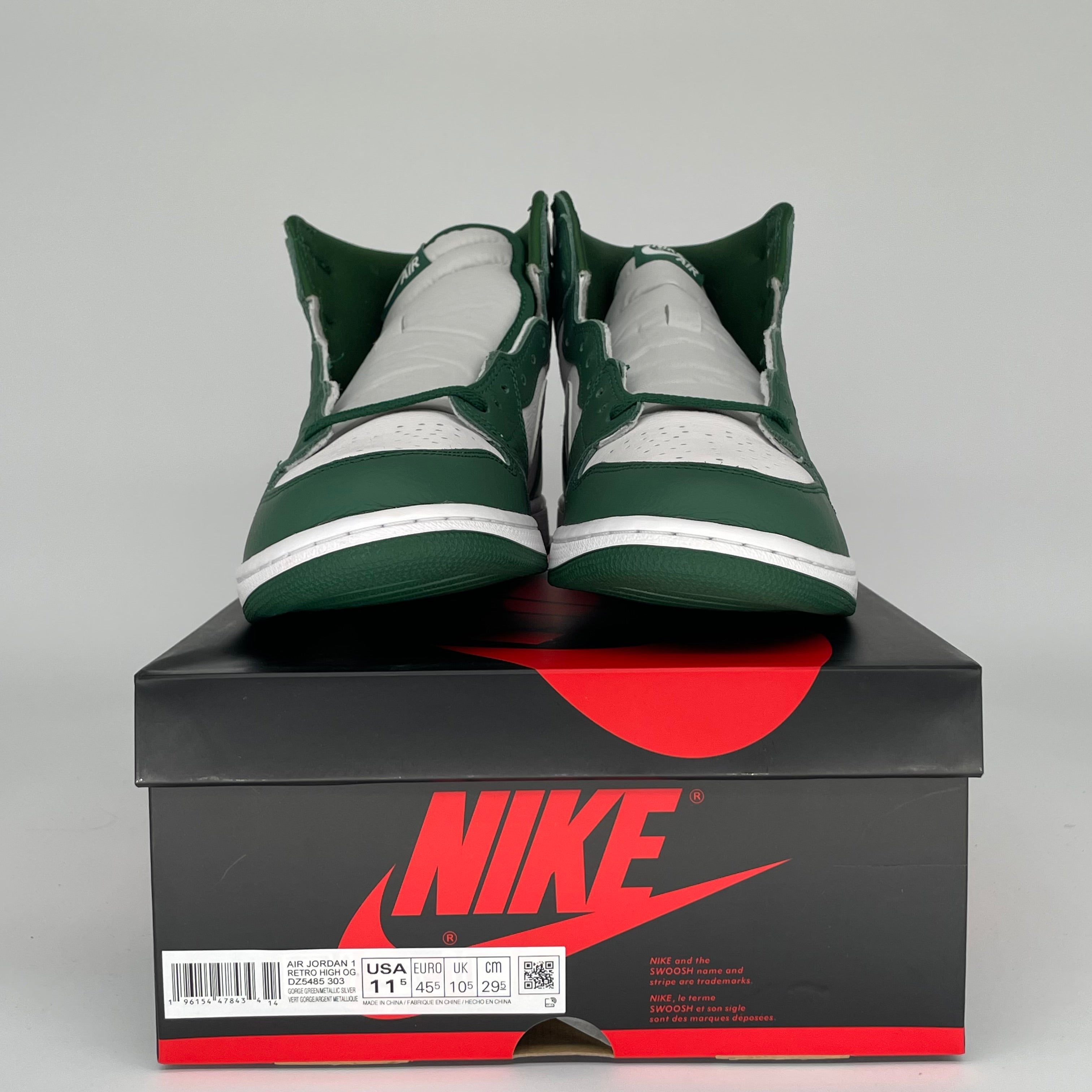 AIR JORDAN 1 GORGE GREEN SIZE 11.5 DZ5485-303