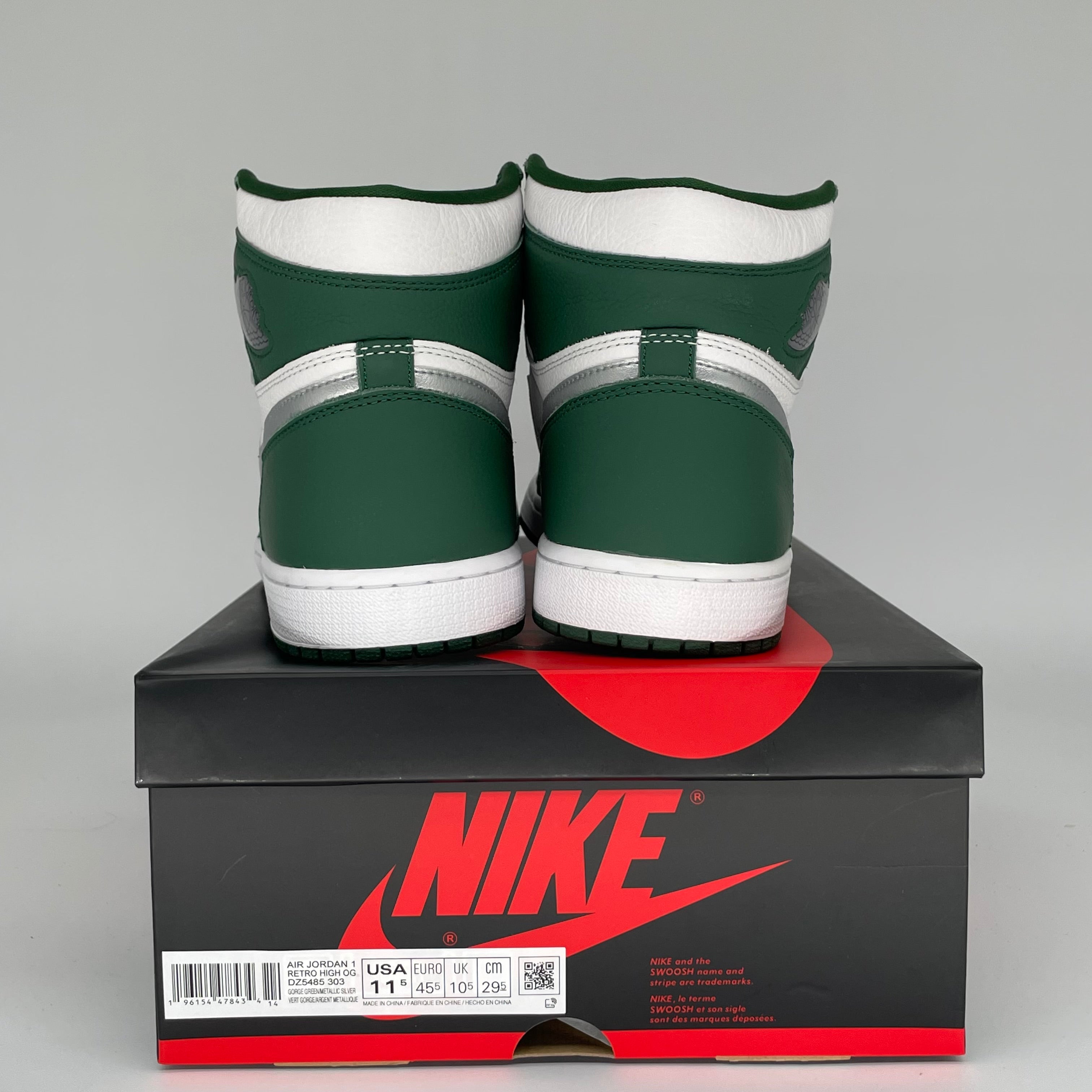 AIR JORDAN 1 GORGE GREEN SIZE 11.5 DZ5485-303