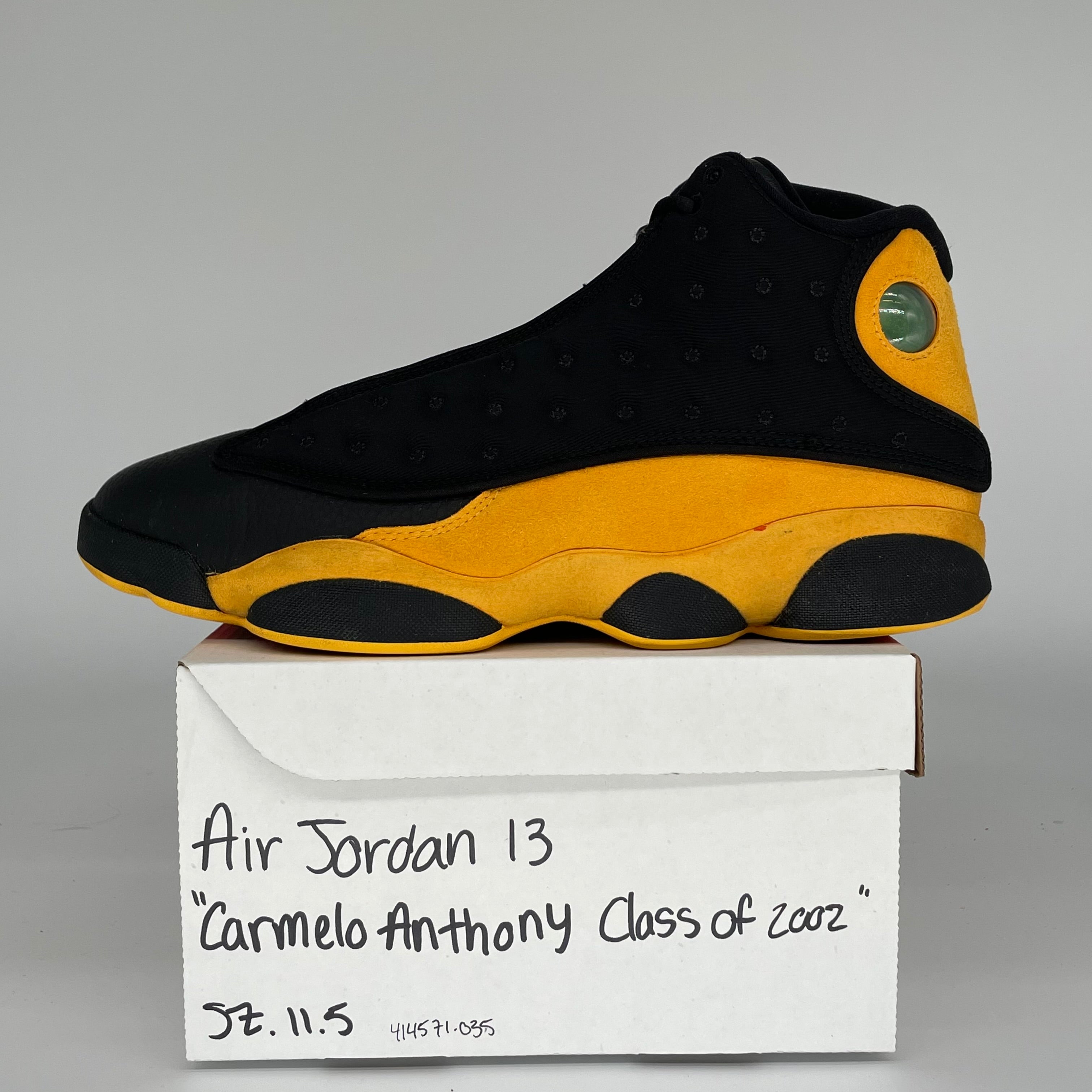 AIR JORDAN 13 CARMELO CLASS OF 2002 SIZE 11.5 414571-035