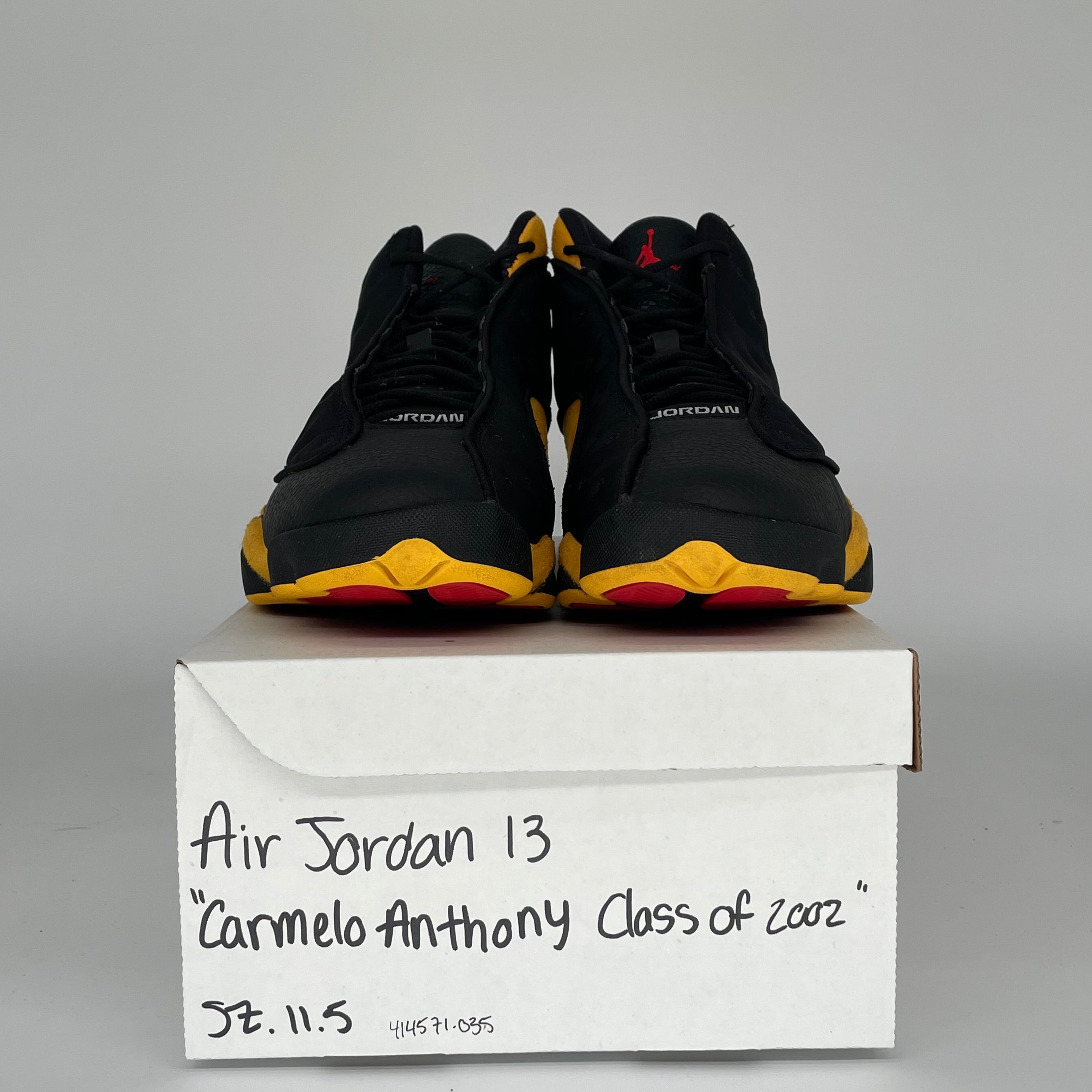 AIR JORDAN 13 CARMELO CLASS OF 2002 SIZE 11.5 414571-035