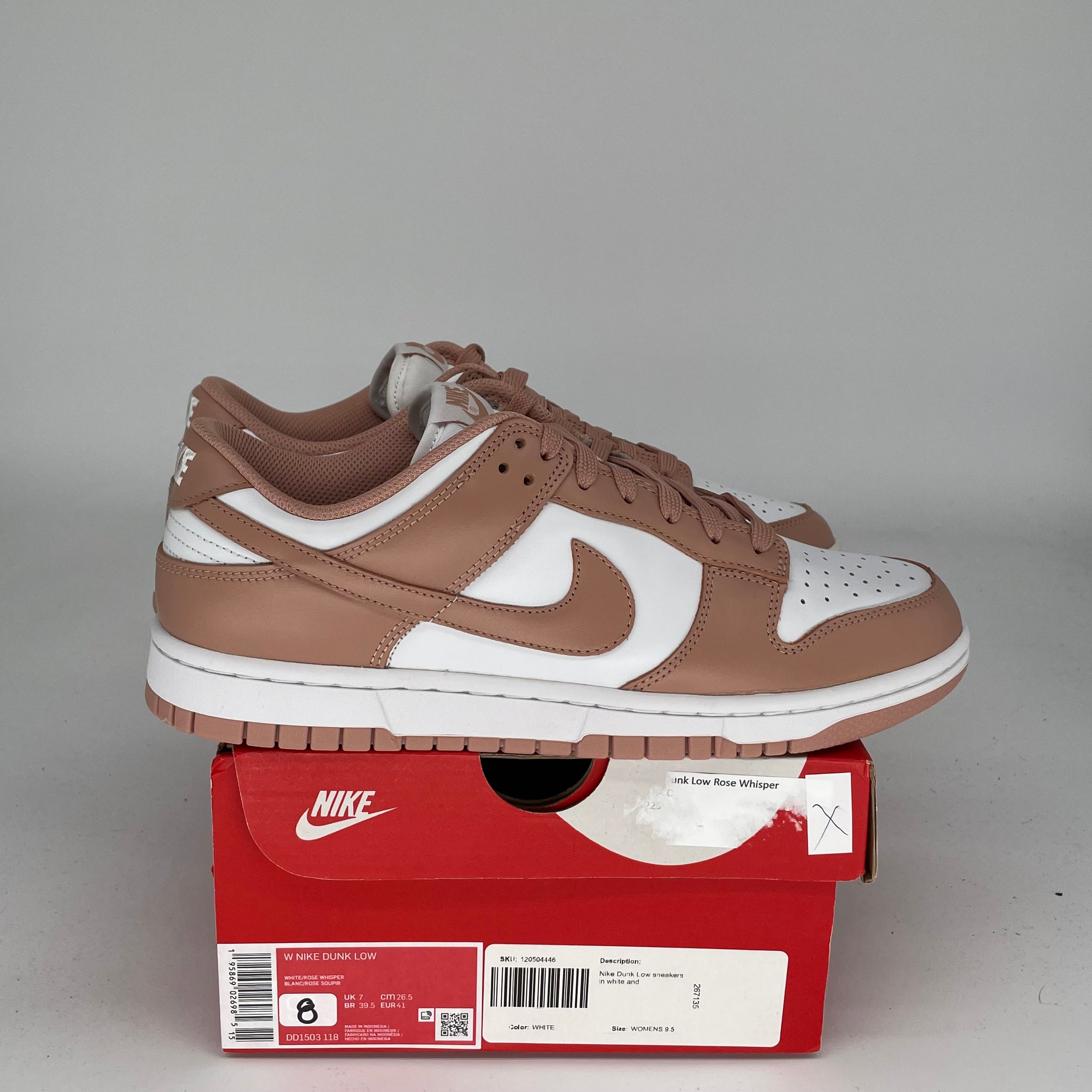 NIKE DUNK LOW ROSE WHISPER W SIZE 8/9.5W DD1503-118