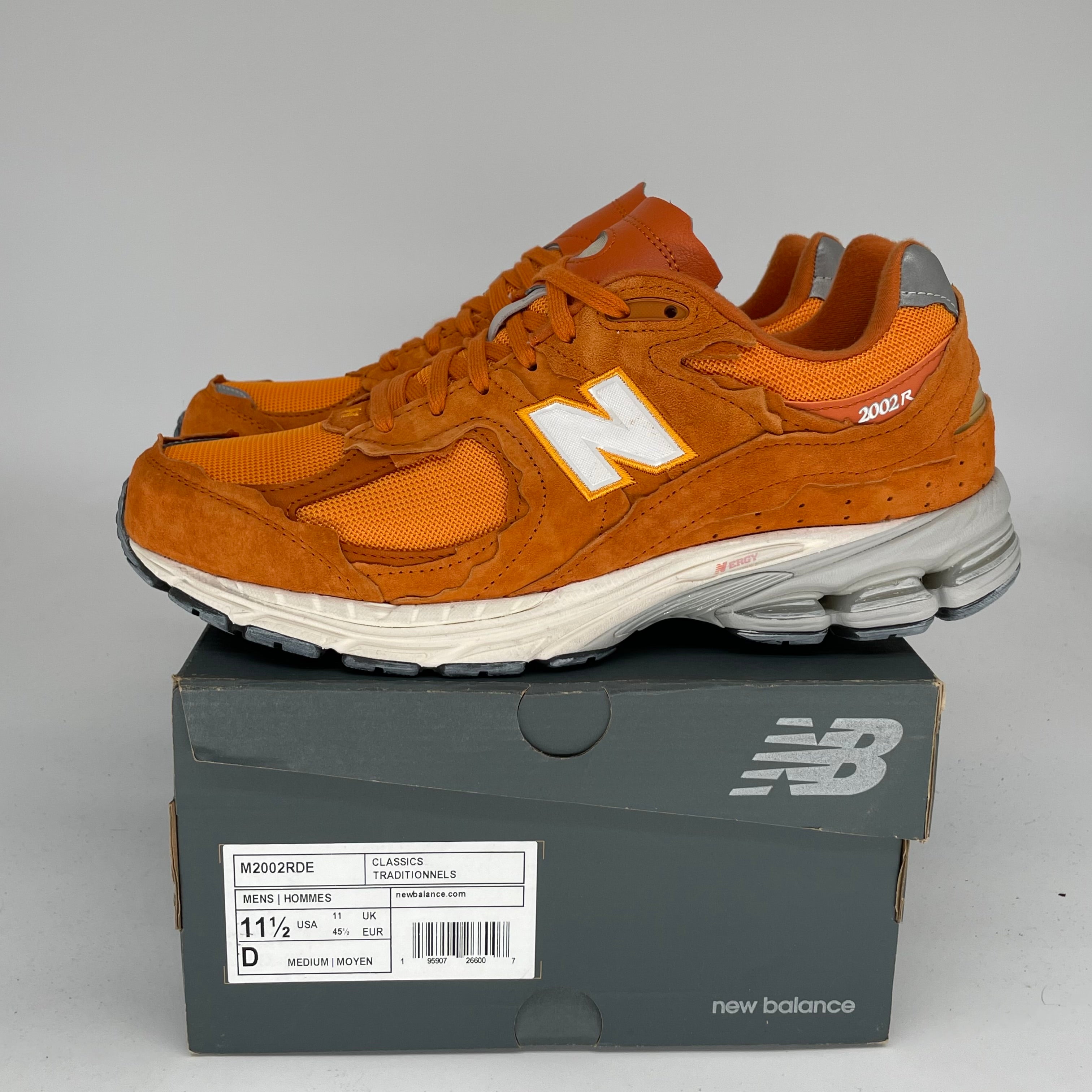 NEW BALANCE 2002R PROTECTION PACK VINTAGE ORANGE SIZE 11.5 M2002RDE