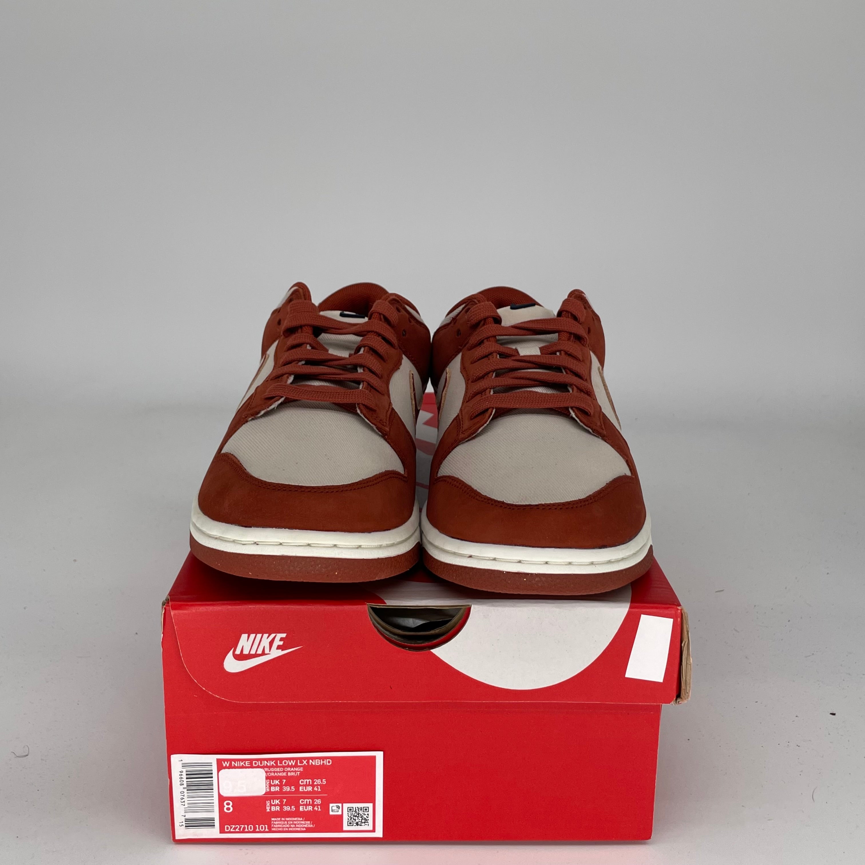 NIKE DUNK LOW LIGHT OREWOOD BROWN RUGGED ORANGE W SIZE 8/9.5W DZ2710-101