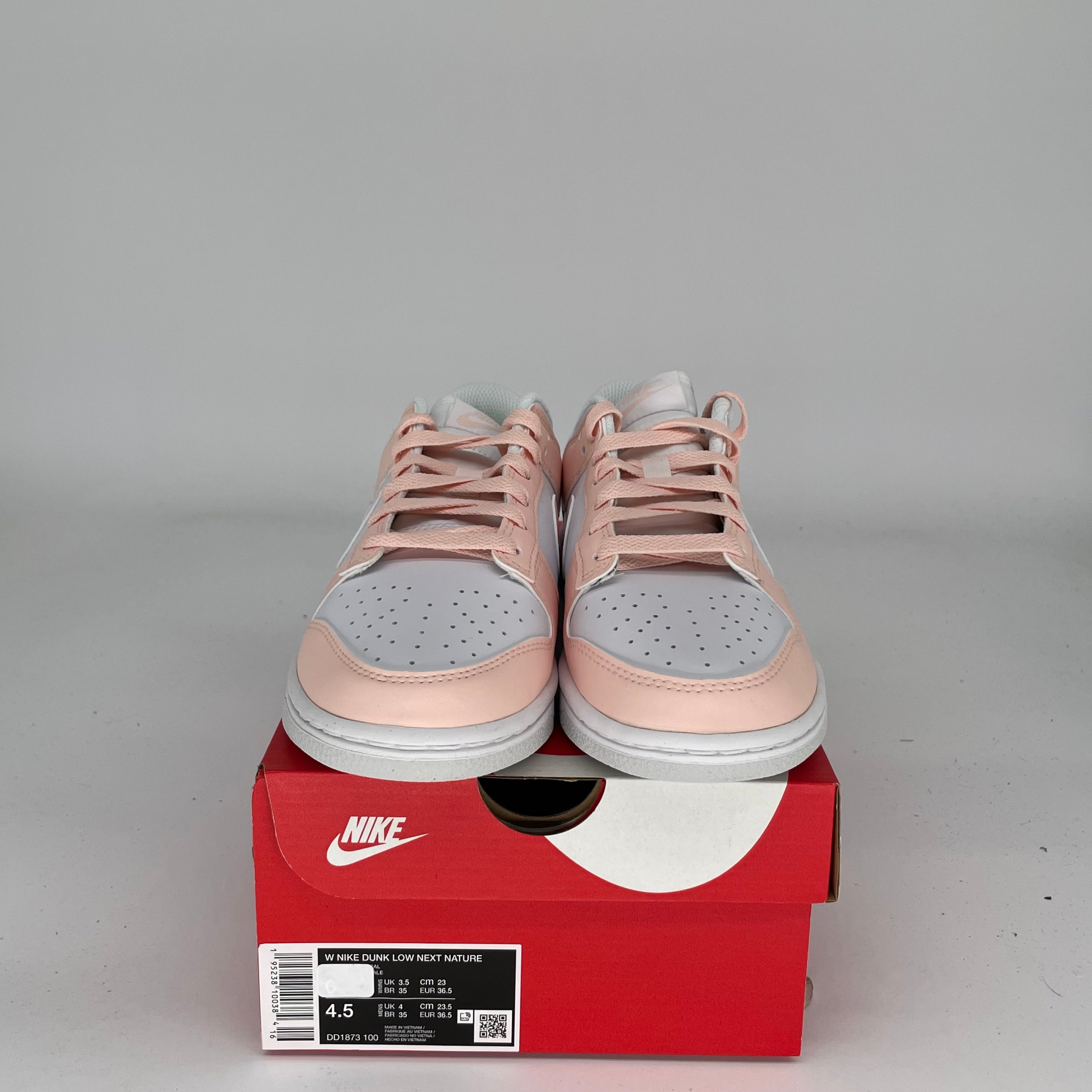 NIKE DUNK LOW NEXT NATURE PALE CORAL W SIZE 4.5/6W DD1873-100