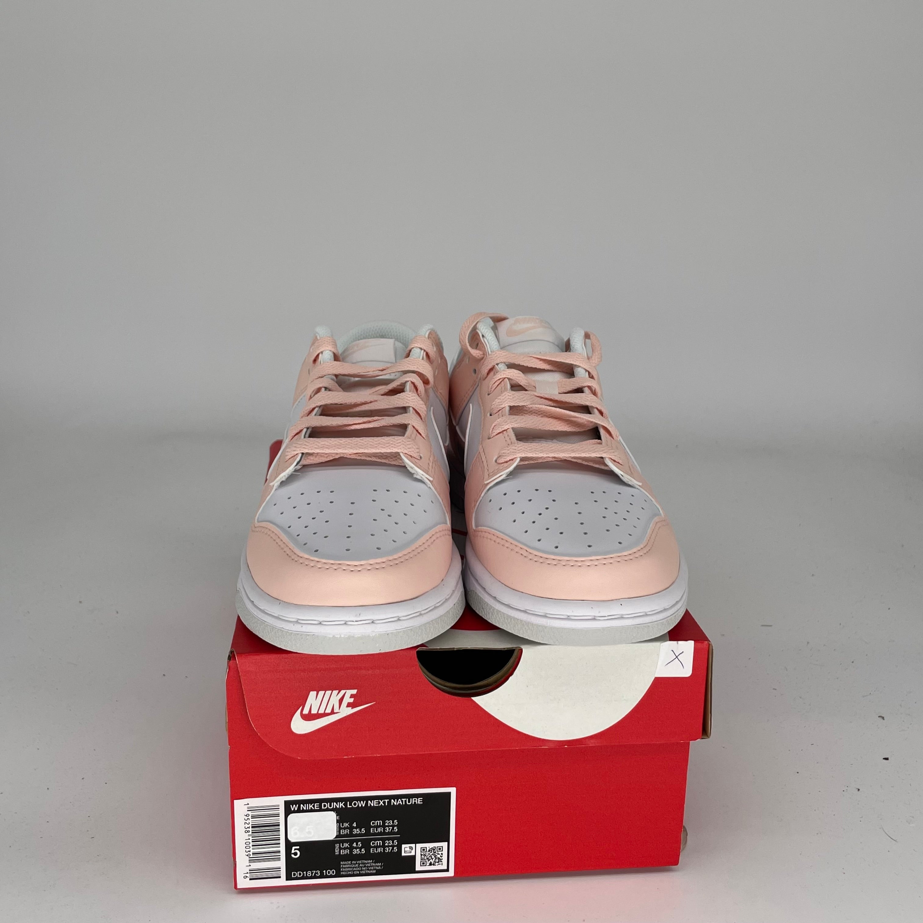 NIKE DUNK LOW NEXT NATURE PALE CORAL W SIZE 5/6.5W DD1873-100