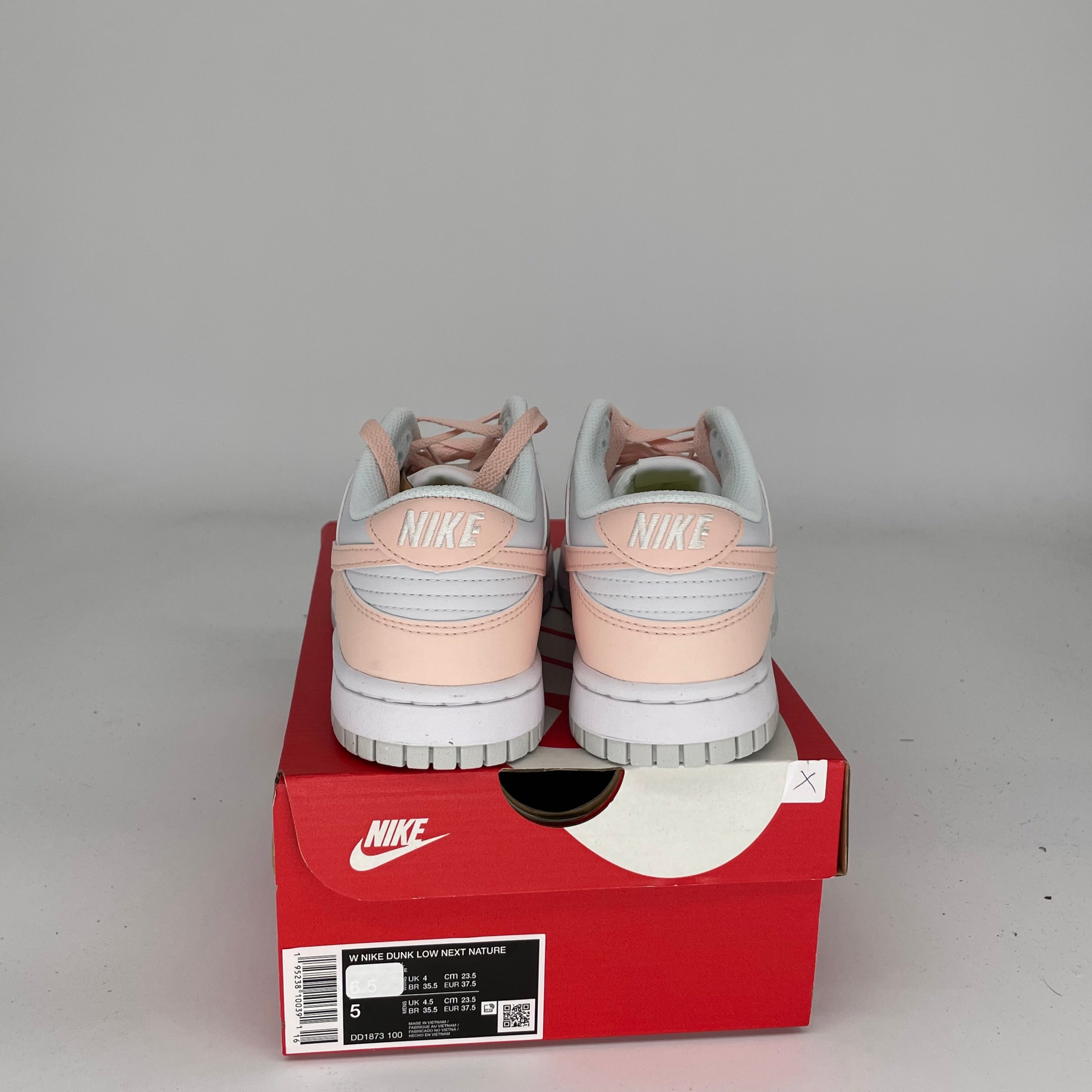 NIKE DUNK LOW NEXT NATURE PALE CORAL W SIZE 5/6.5W DD1873-100