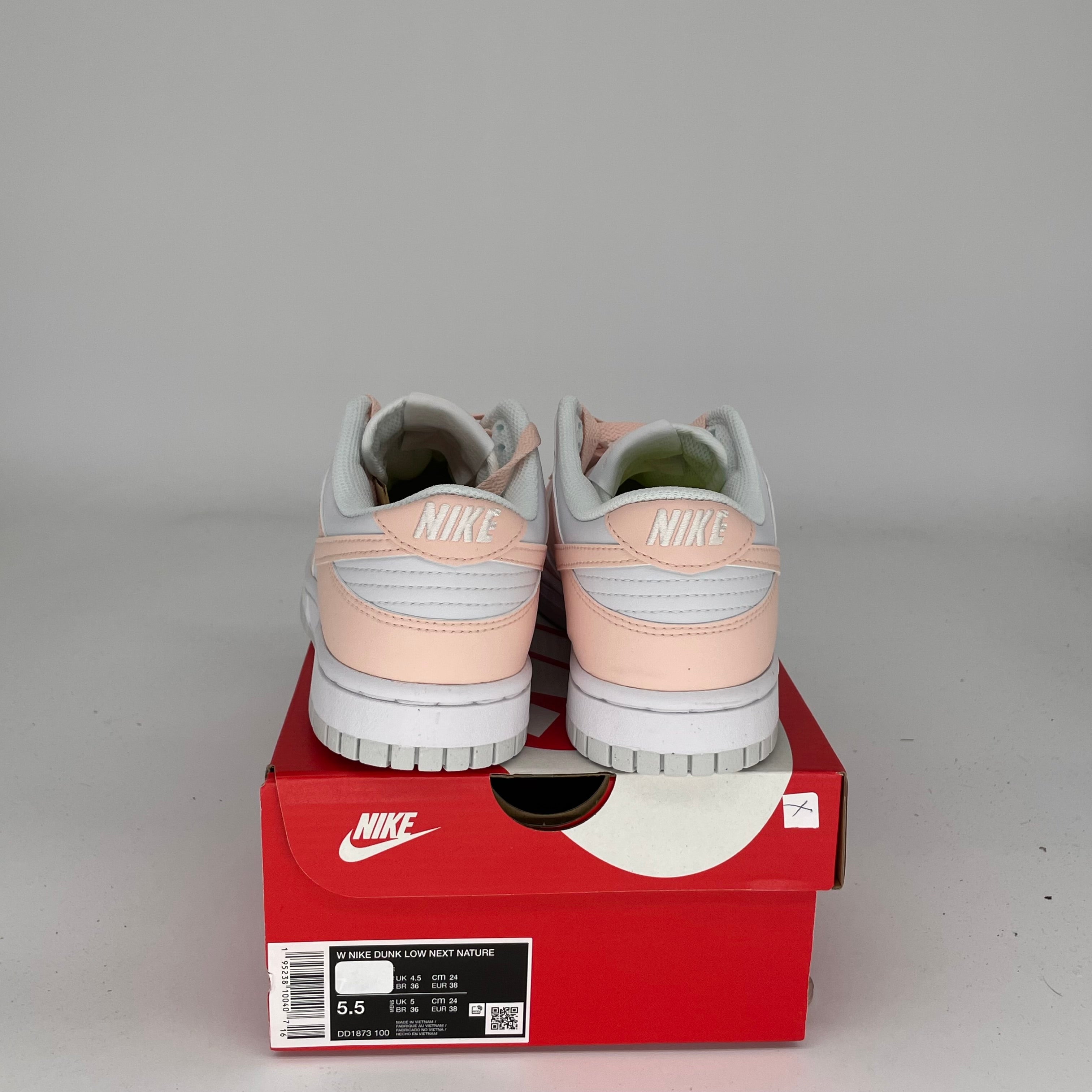 NIKE DUNK LOW NEXT NATURE PALE CORAL W SIZE 5.5/7W DD1873-100
