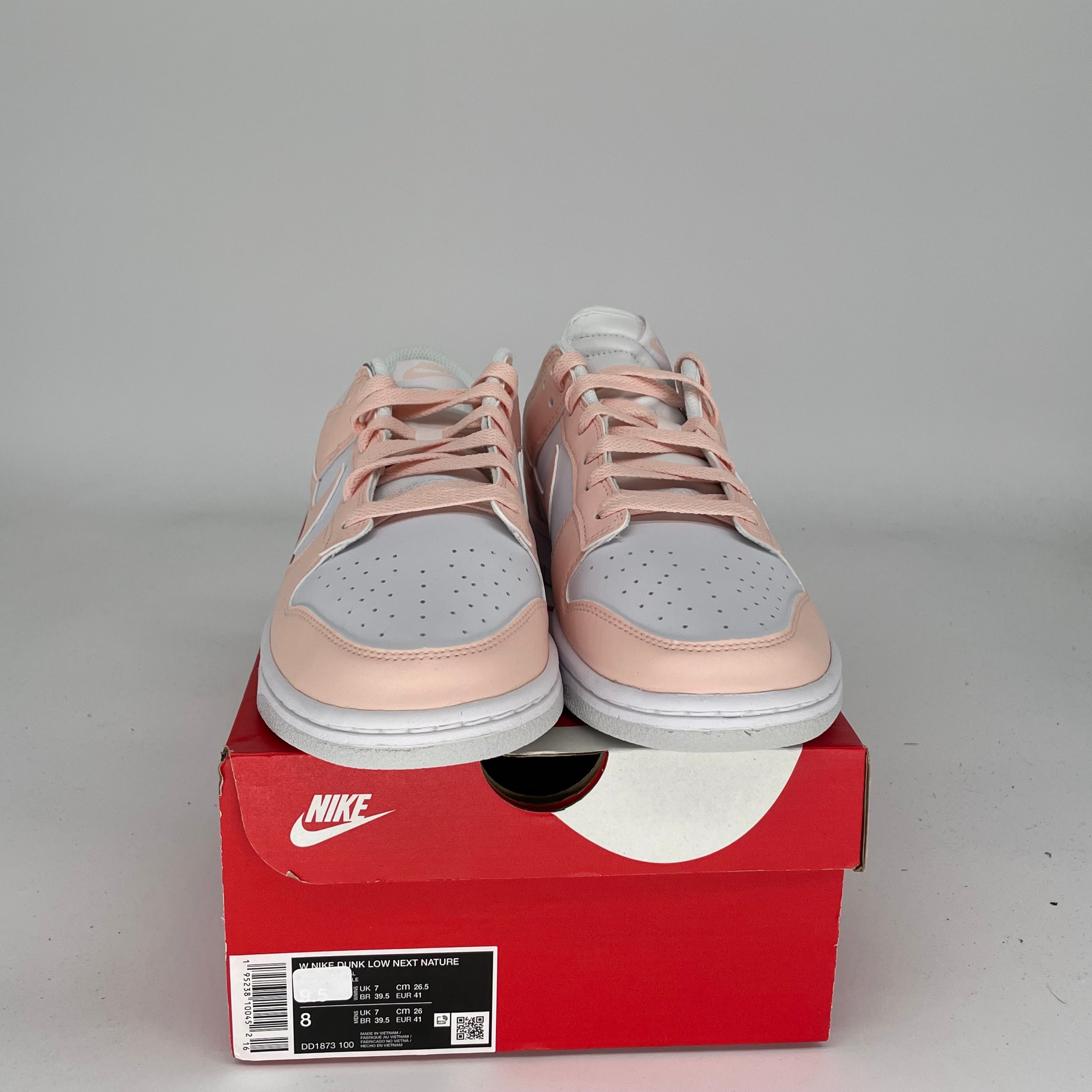 NIKE DUNK LOW NEXT NATURE PALE CORAL W SIZE 8/9.5W DD1873-100