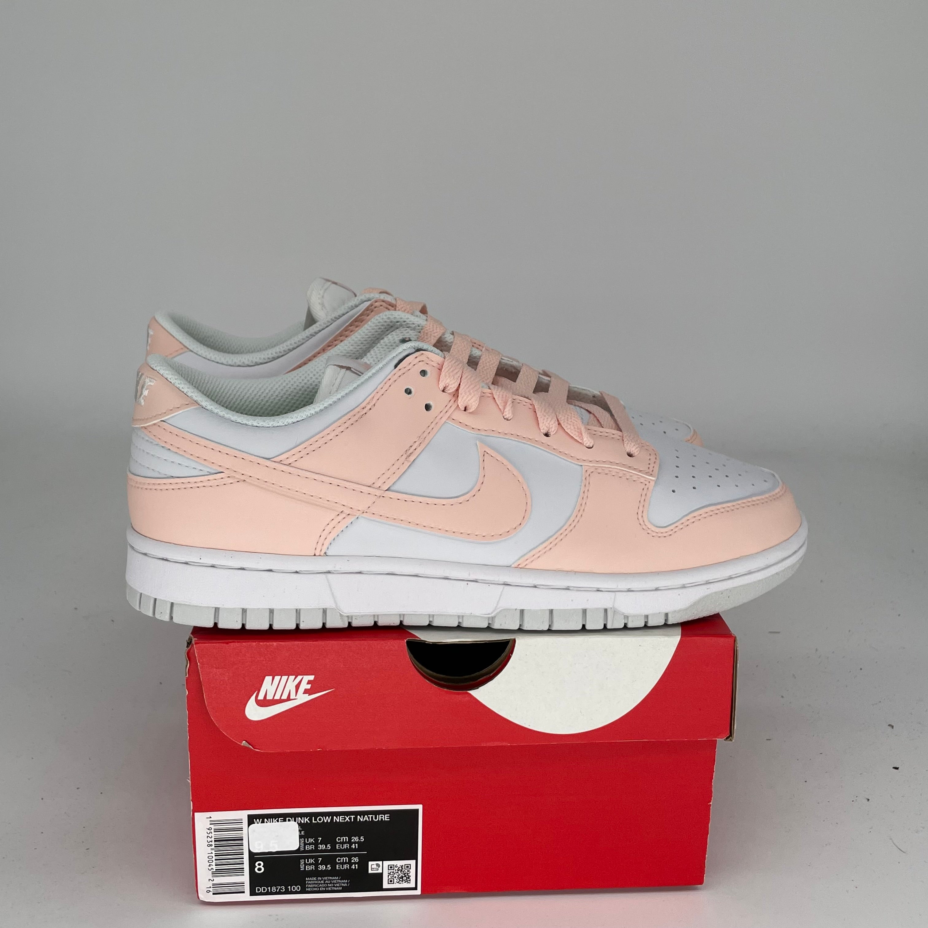 NIKE DUNK LOW NEXT NATURE PALE CORAL W SIZE 8/9.5W DD1873-100
