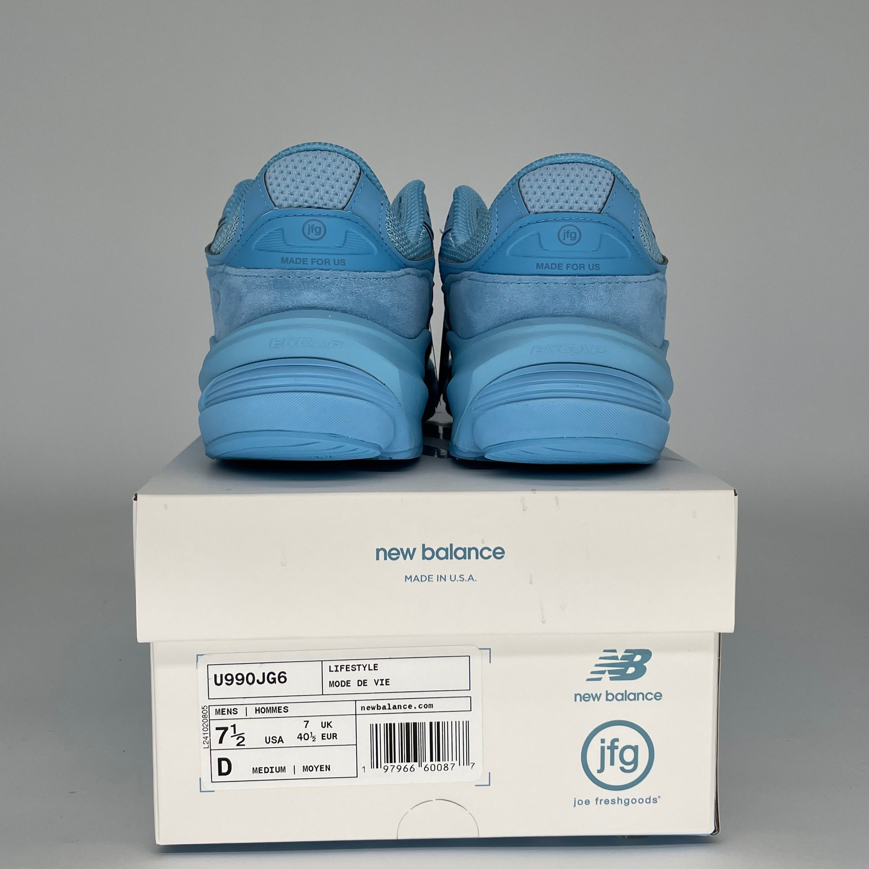 NEW BALANCE 990V6 JOE FRESHGOODS PROM BLUE SIZE 7.5 U990JG6