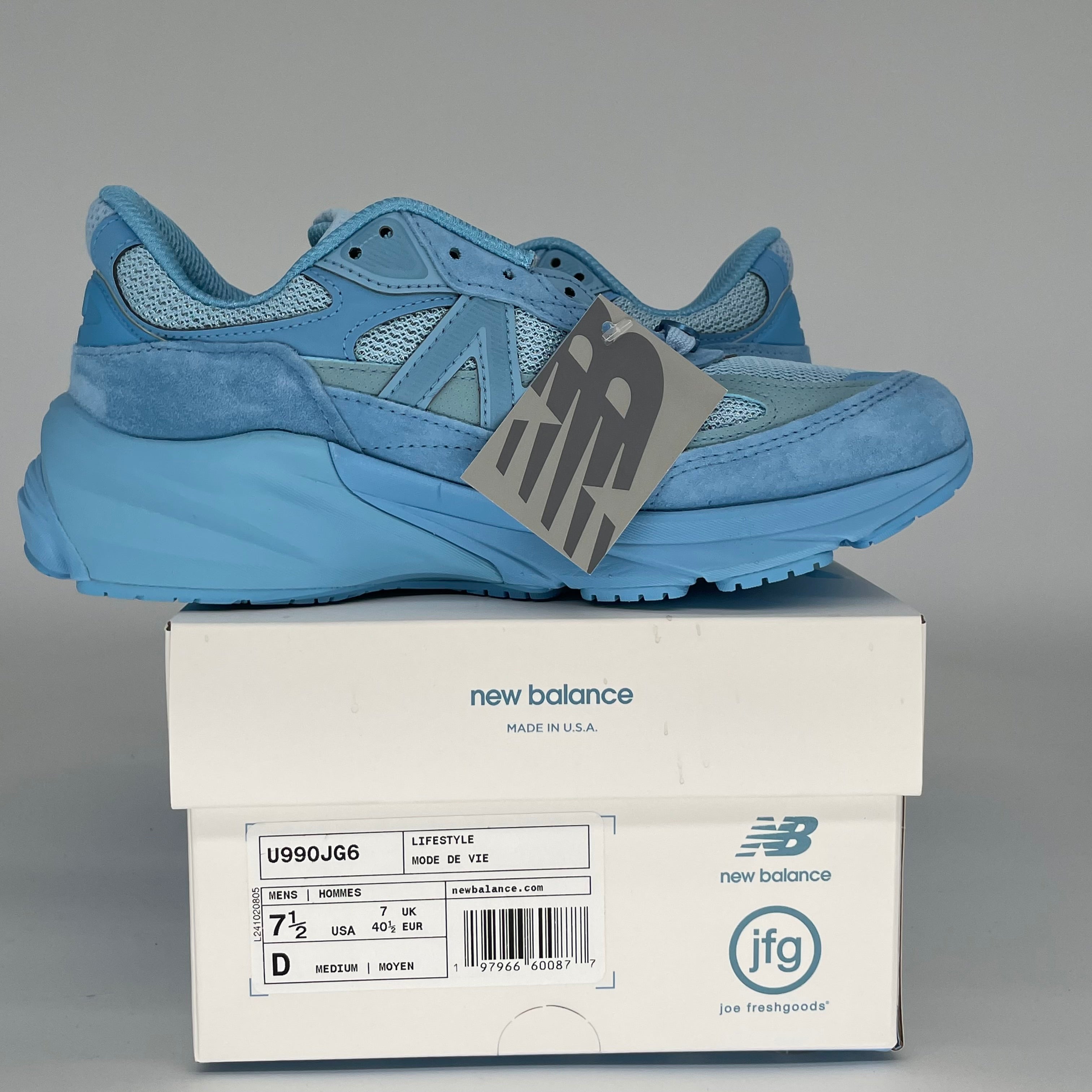 NEW BALANCE 990V6 JOE FRESHGOODS PROM BLUE SIZE 7.5 U990JG6