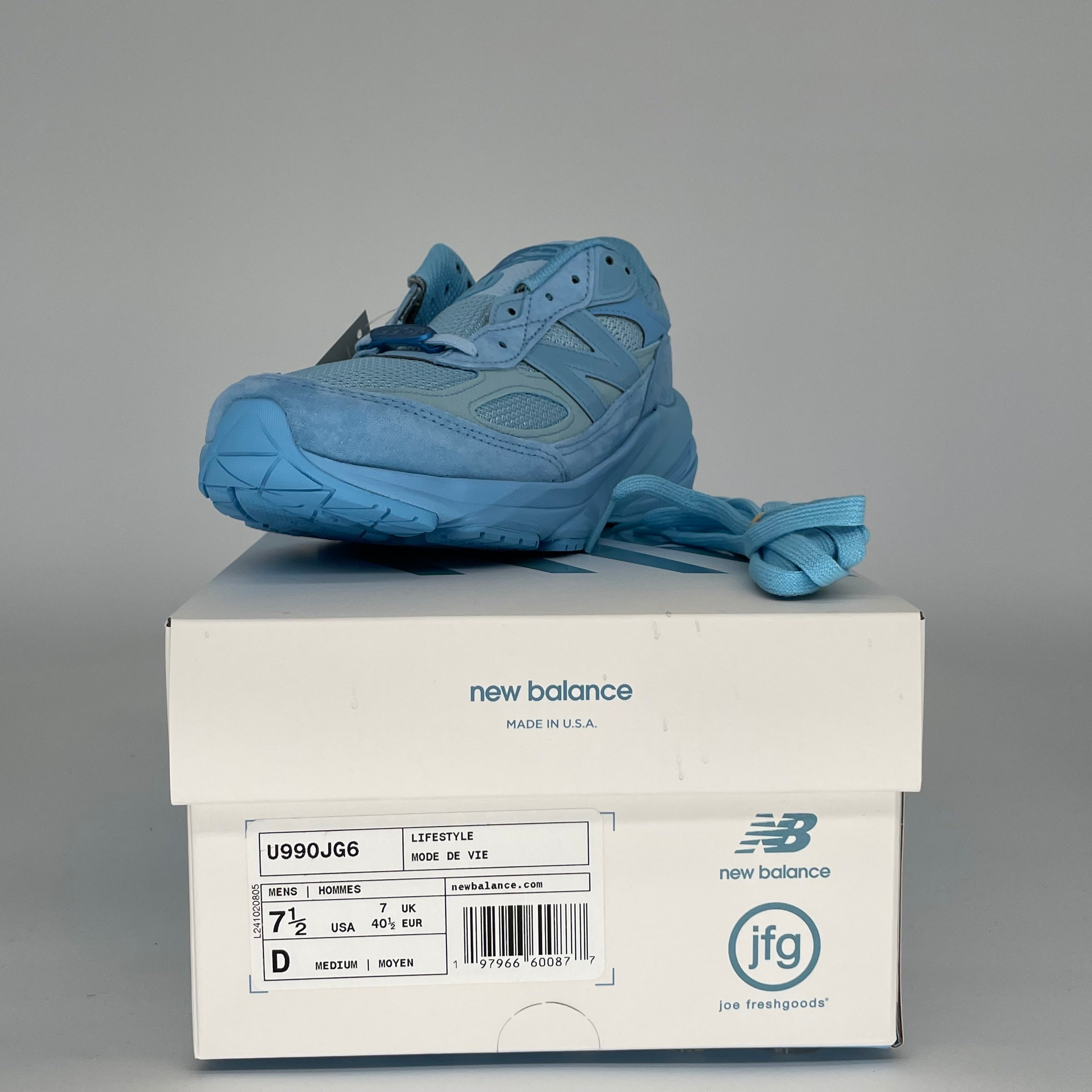 NEW BALANCE 990V6 JOE FRESHGOODS PROM BLUE SIZE 7.5 U990JG6
