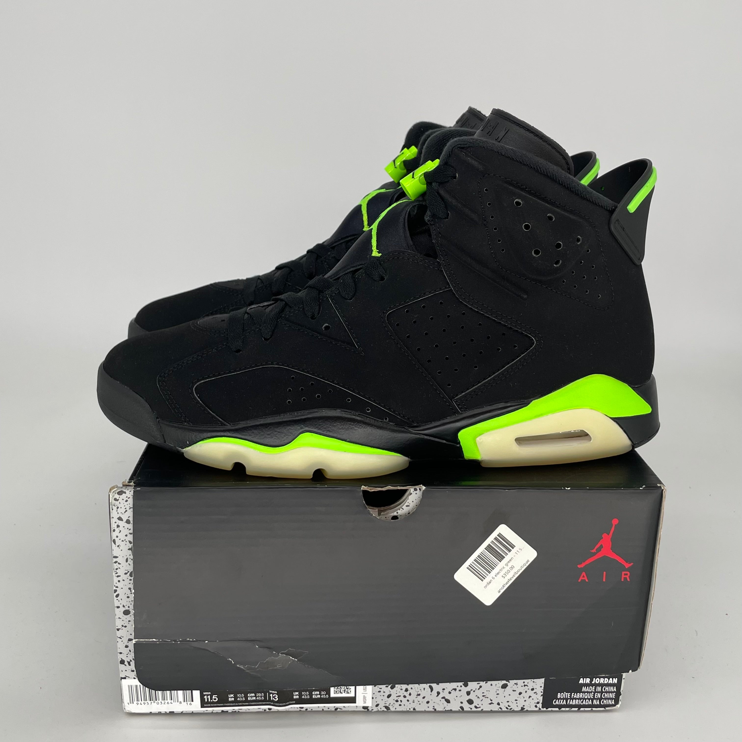 AIR JORDAN 6 ELECTRIC GREEN SIZE 11.5 CT8529-003
