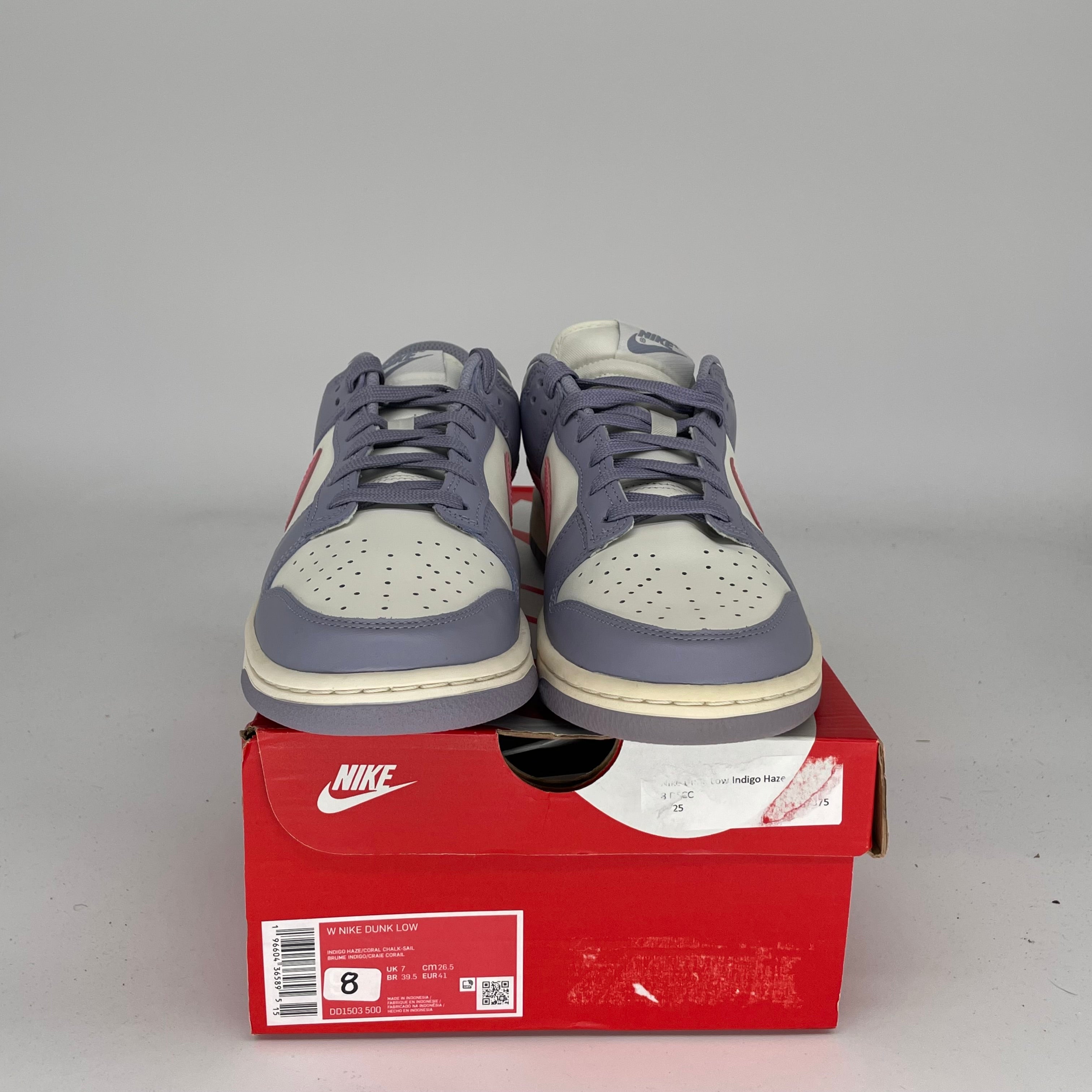NIKE DUNK LOW INDIGO HAZE W SIZE 8/9.5W DD1503-500
