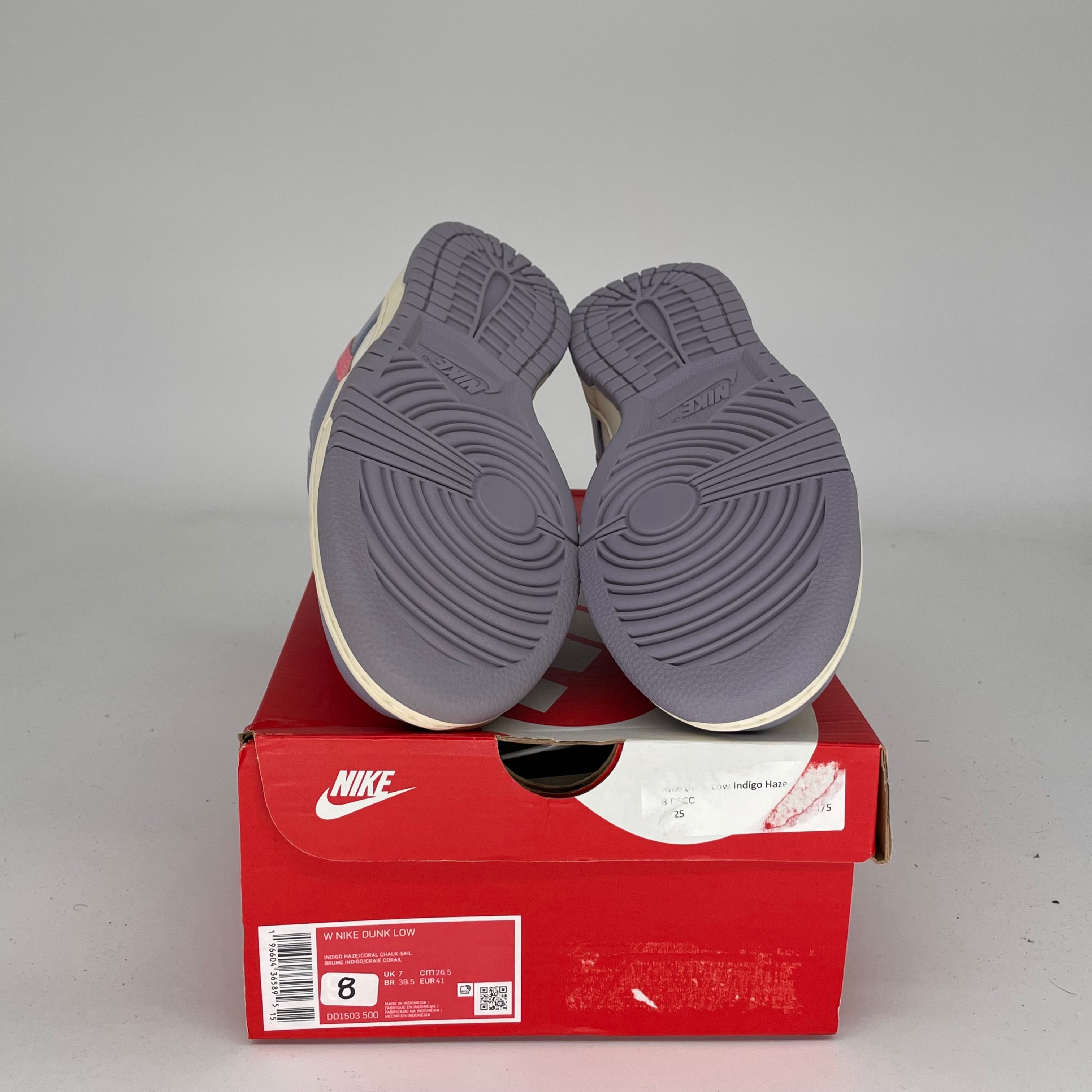 NIKE DUNK LOW INDIGO HAZE W SIZE 8/9.5W DD1503-500