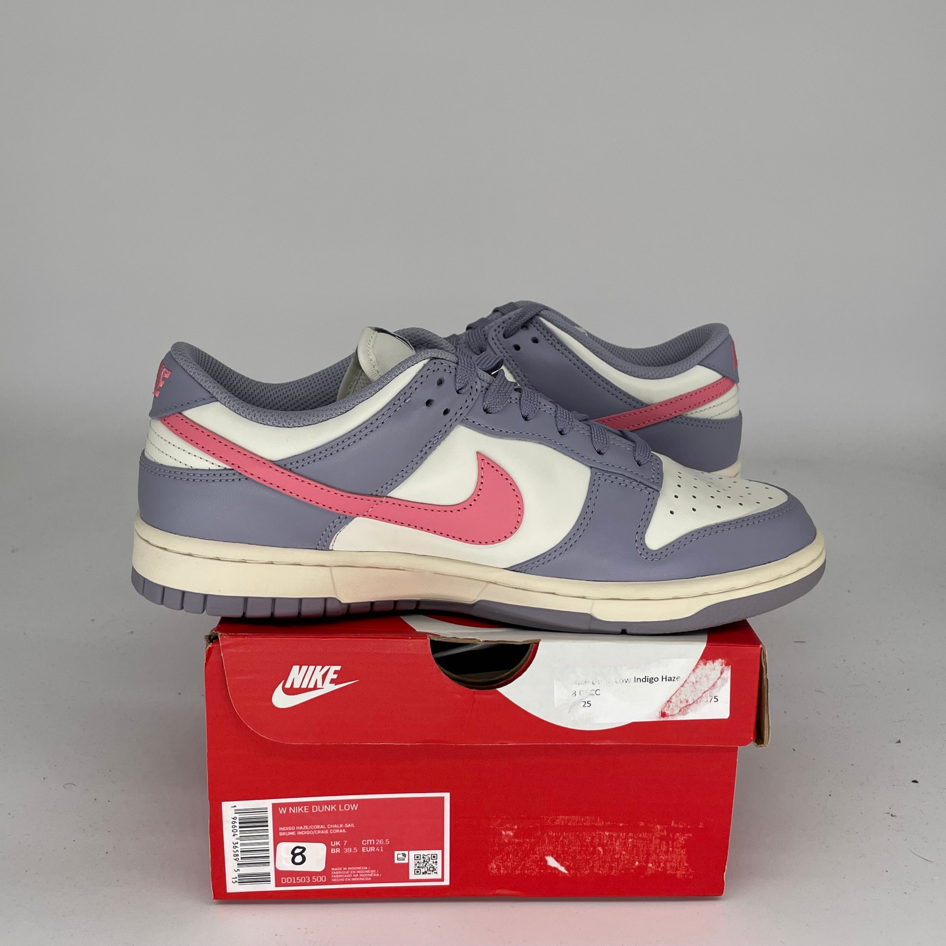NIKE DUNK LOW INDIGO HAZE W SIZE 8/9.5W DD1503-500