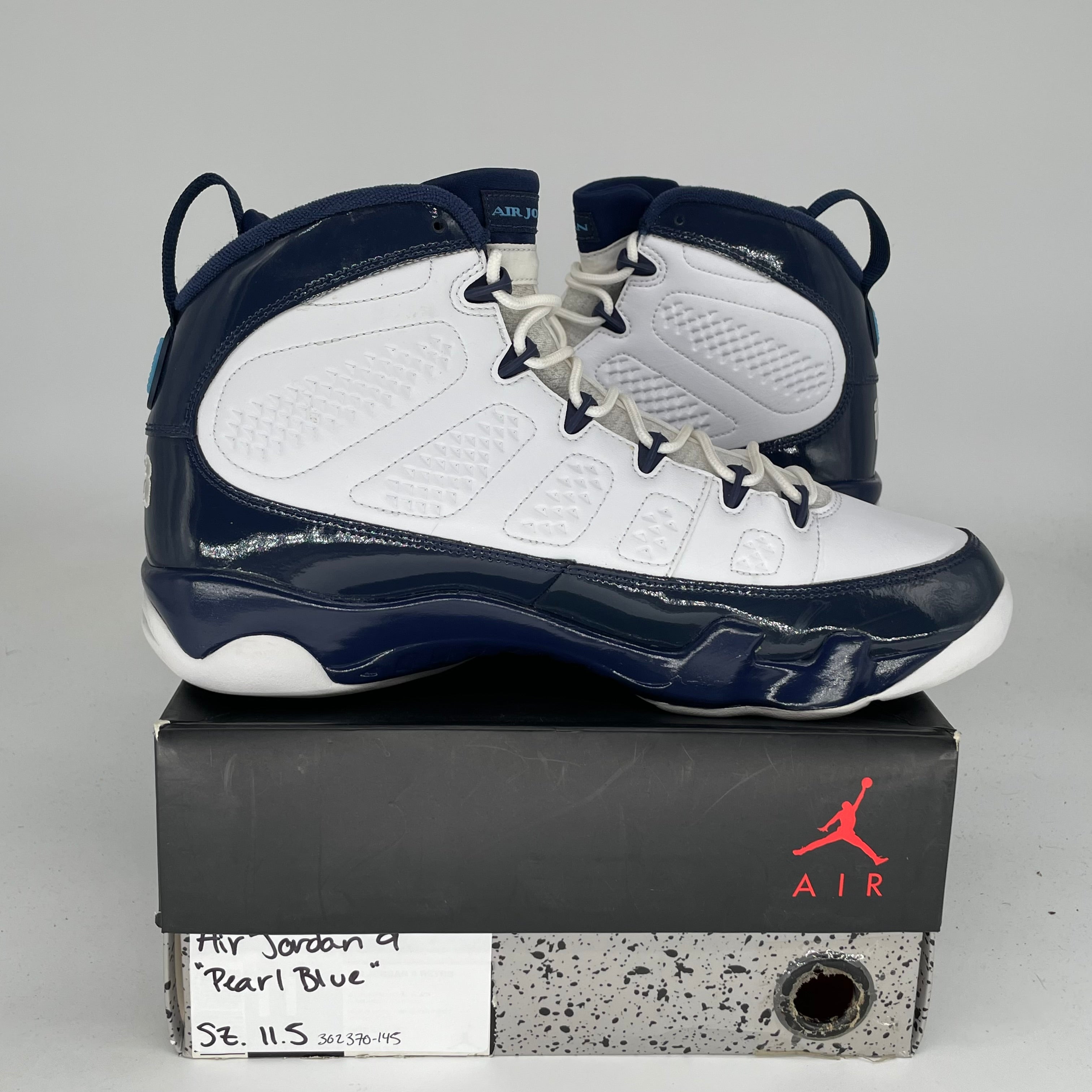 AIR JORDAN 9 PEARL BLUE SIZE 11.5 302370-145