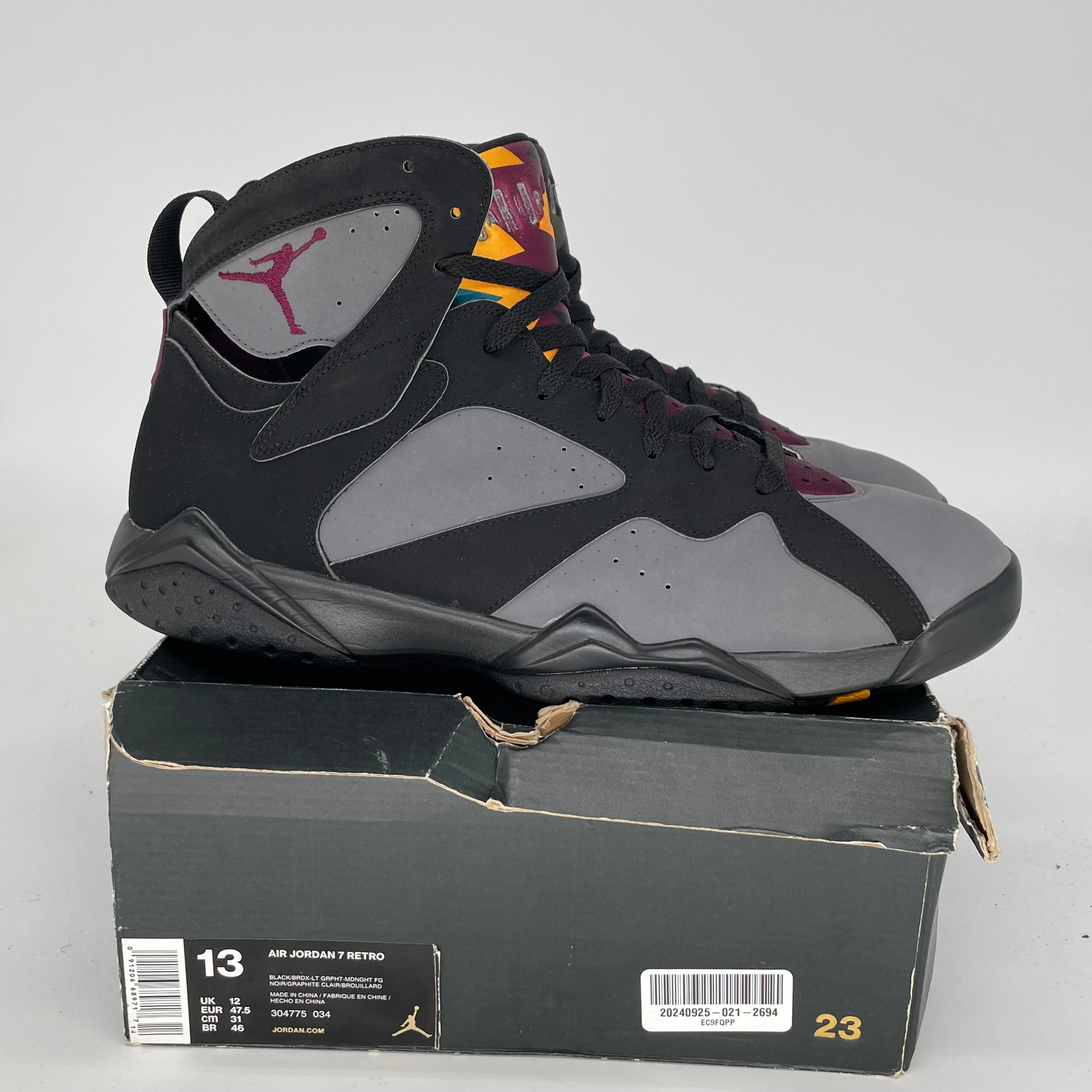 AIR JORDAN 7 BORDEAUX SIZE 13 304775-034