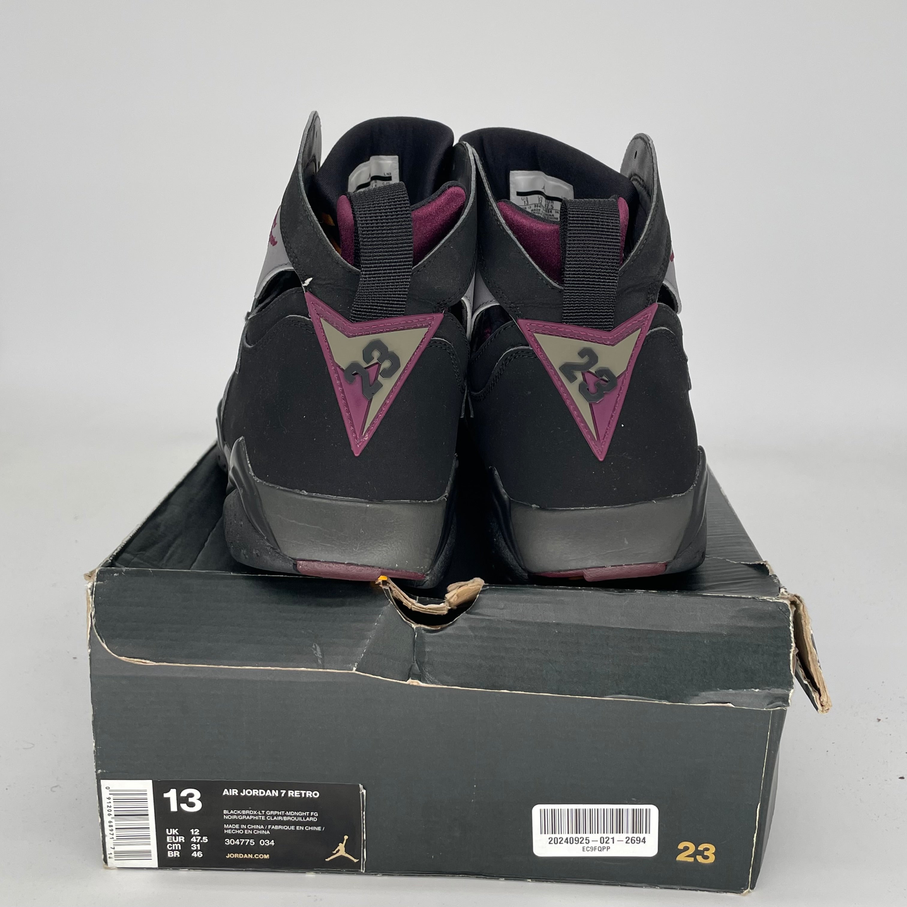AIR JORDAN 7 BORDEAUX SIZE 13 304775-034