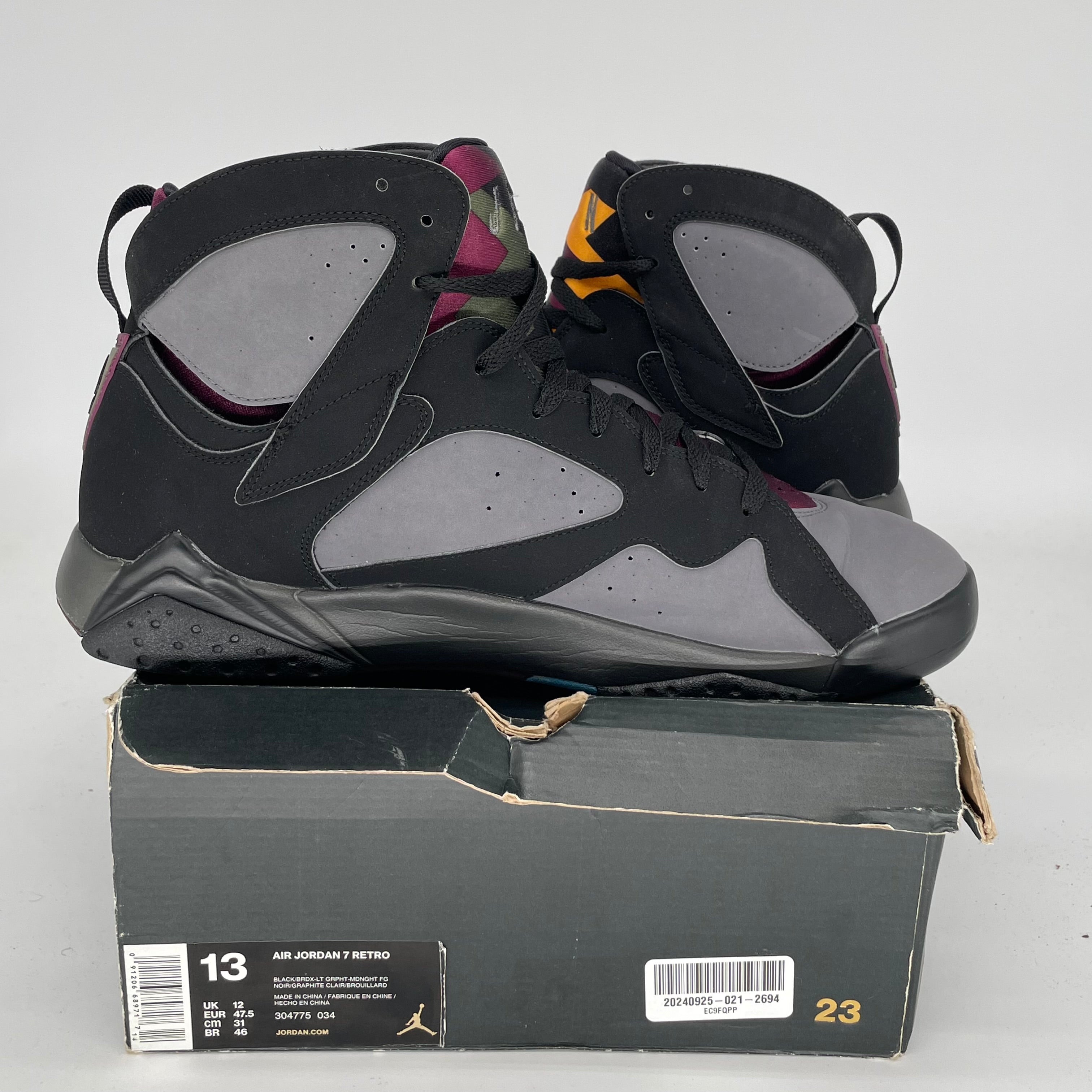 AIR JORDAN 7 BORDEAUX SIZE 13 304775-034