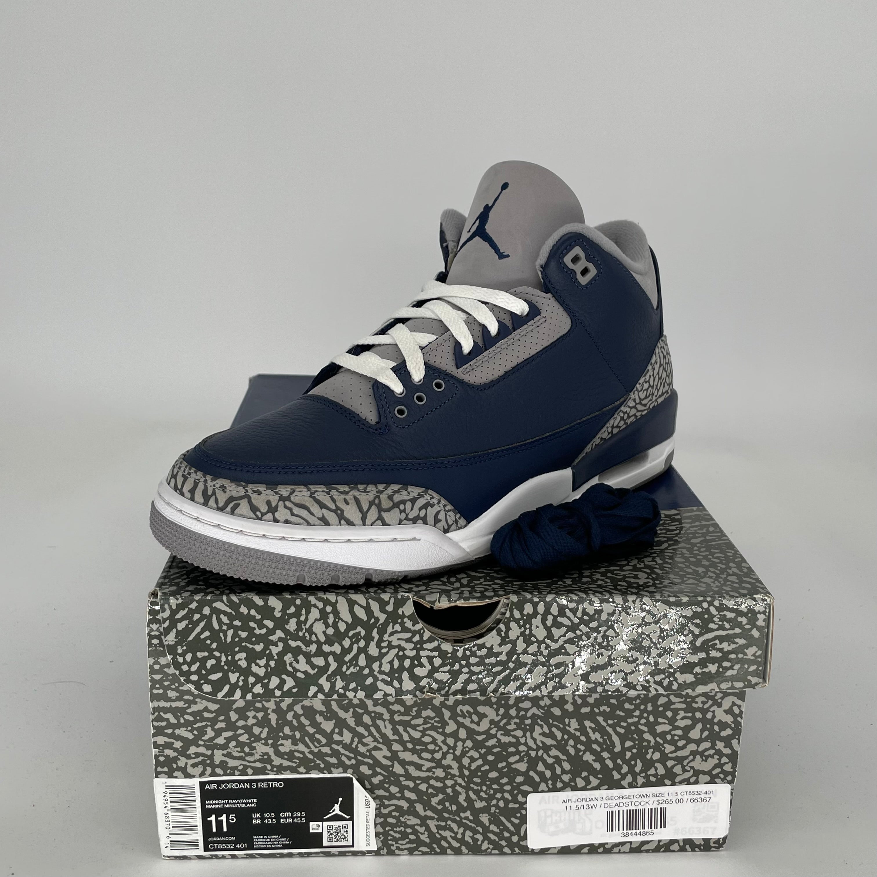 AIR JORDAN 3 GEORGETOWN SIZE 11.5 CT8532-401