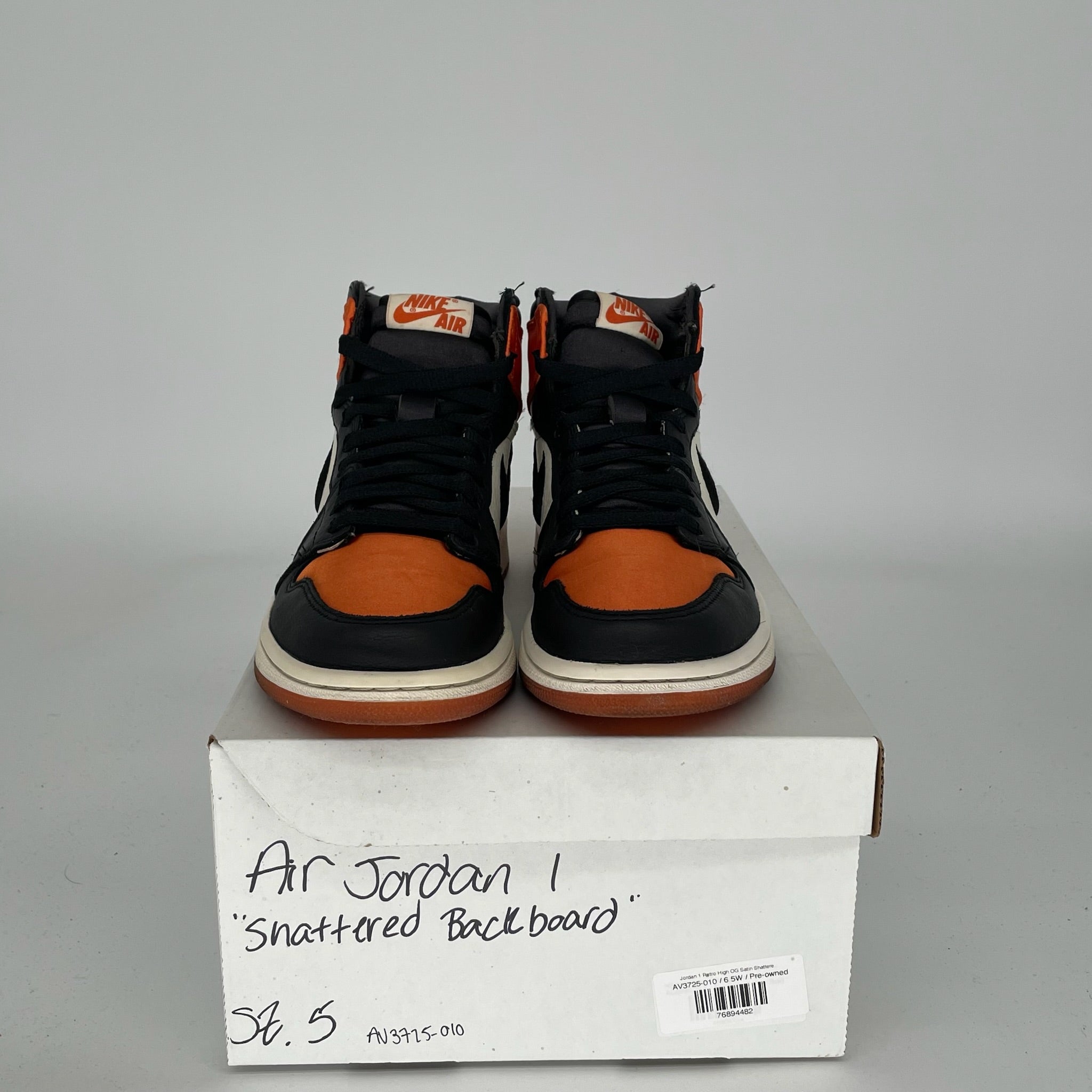 AIR JORDAN 1 SATIN SHATTERED BACKBOARD W SIZE 5/6.5W AV3725-010