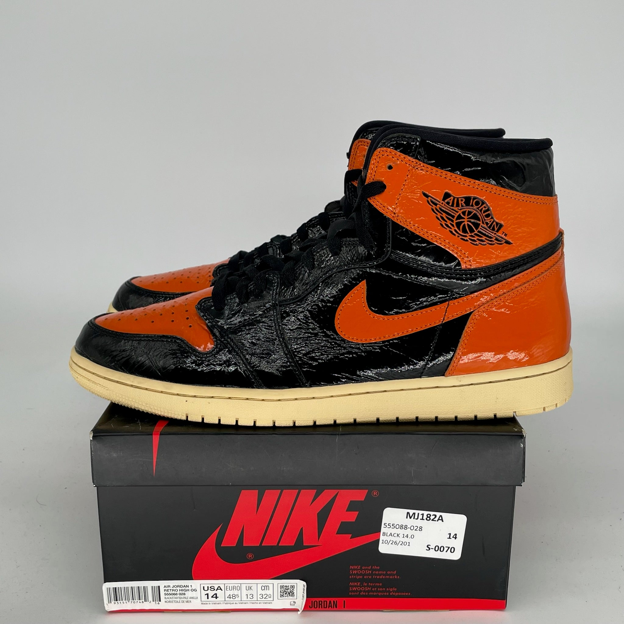AIR JORDAN 1 SHATTERED BACKBOARD 3.0 SIZE 14 555088-028