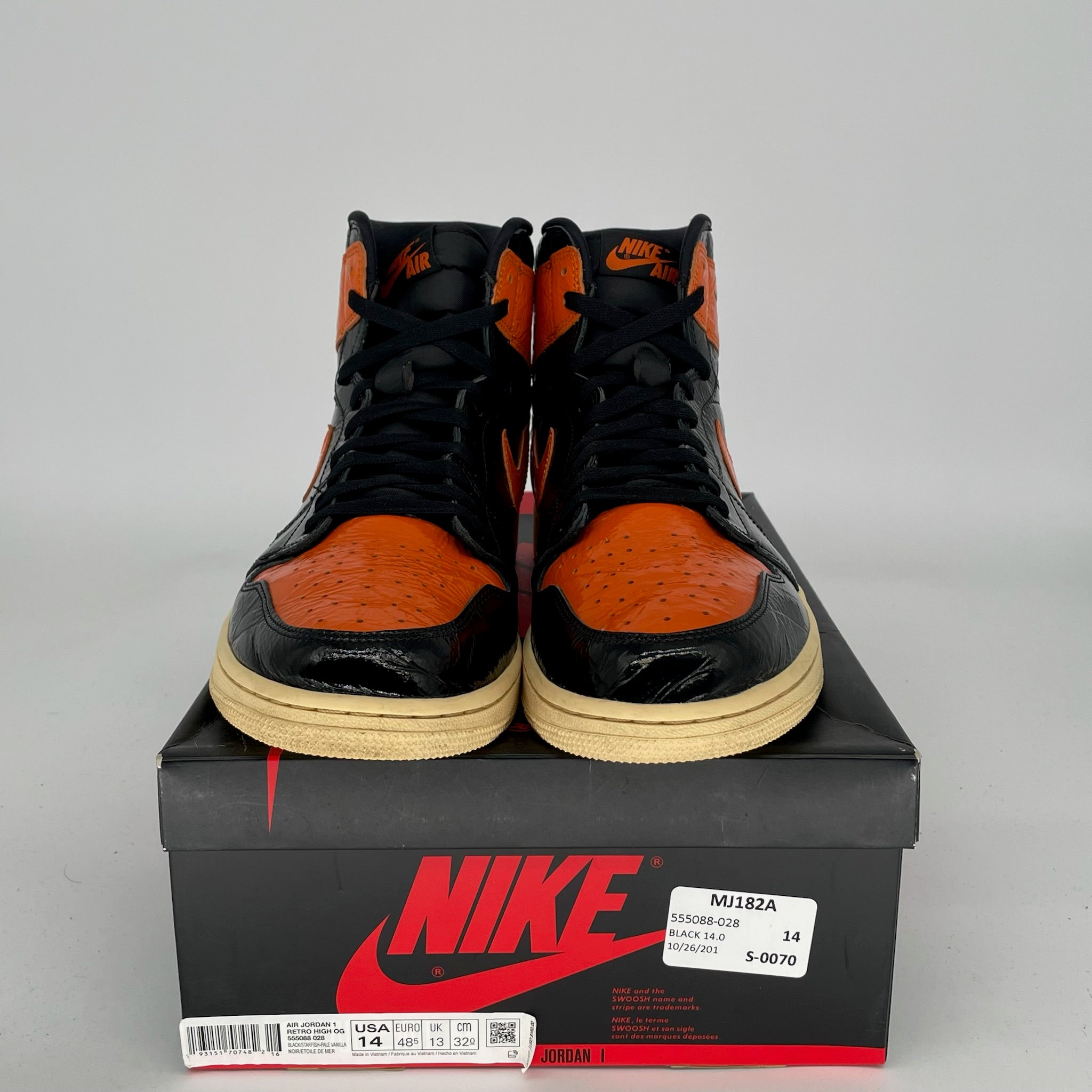 AIR JORDAN 1 SHATTERED BACKBOARD 3.0 SIZE 14 555088-028