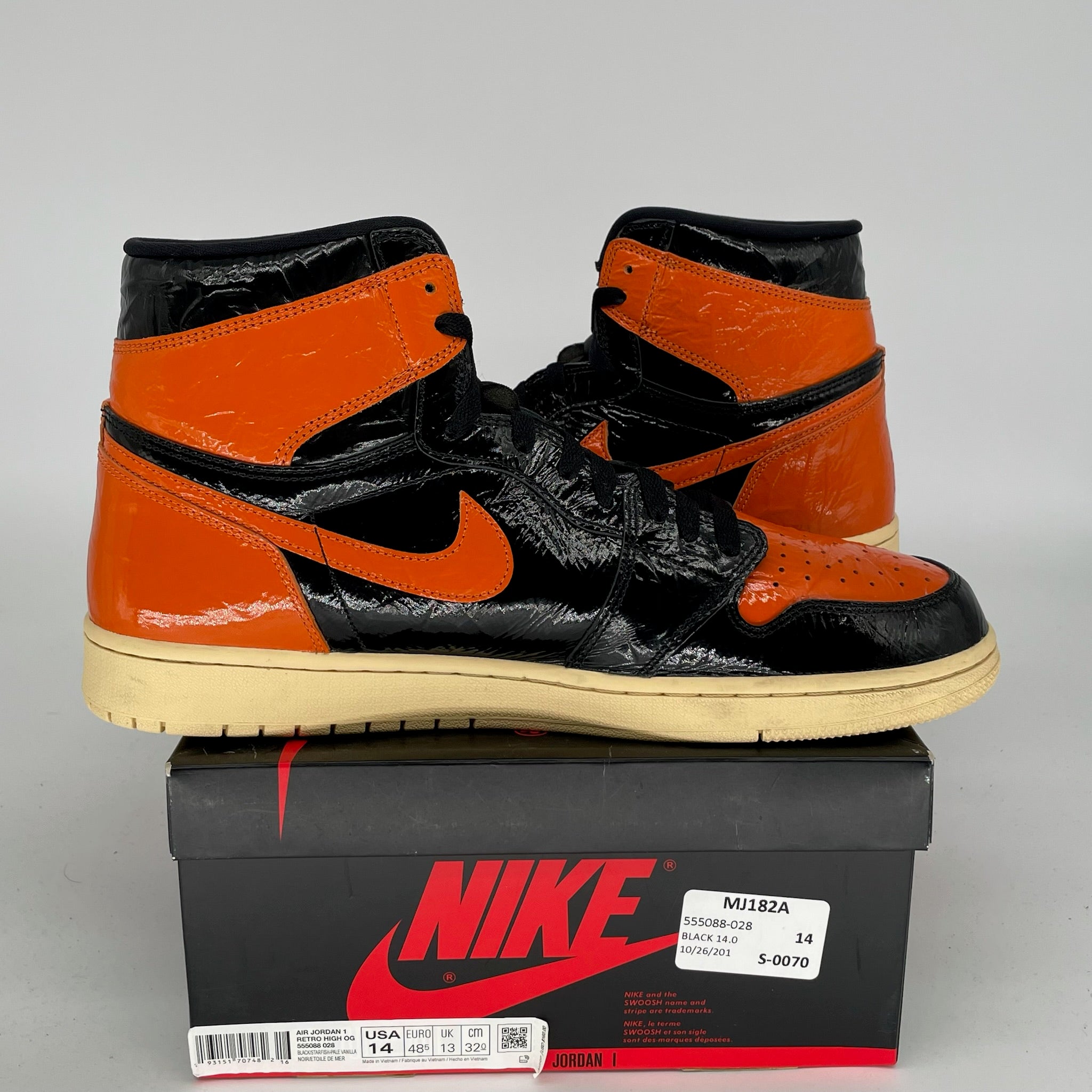 AIR JORDAN 1 SHATTERED BACKBOARD 3.0 SIZE 14 555088-028