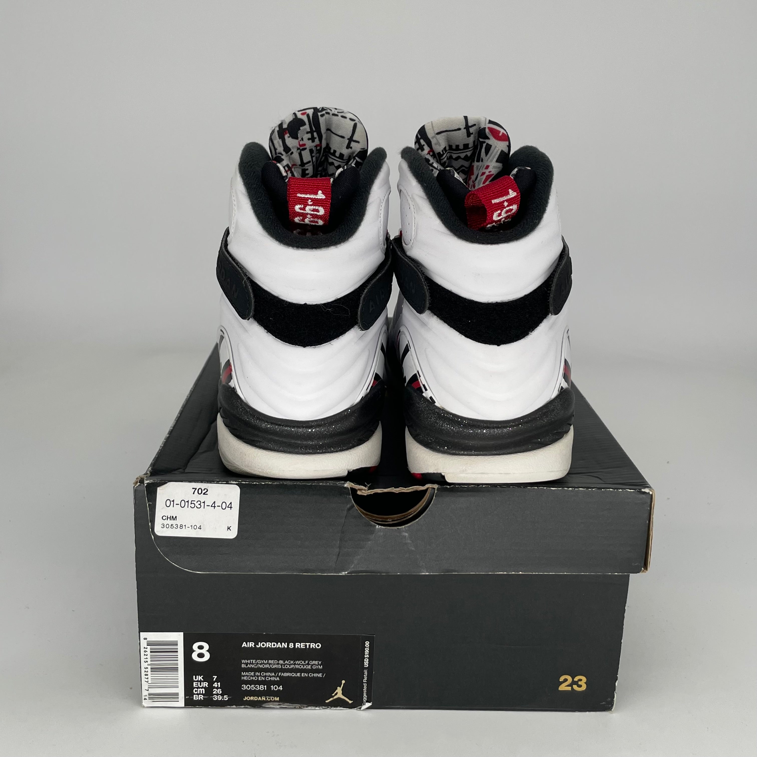 AIR JORDAN 8 ALTERNATE SIZE 8 305381-104