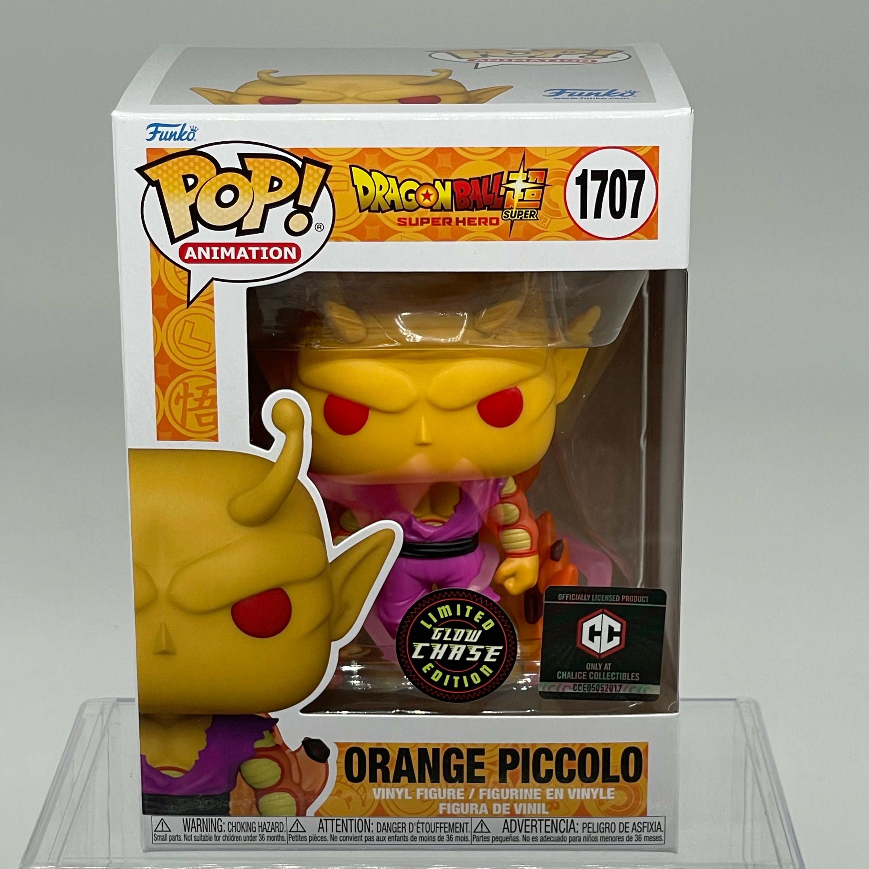 FUNKO POP ORANGE PICCOLO GITD CHASE #1707 CHALICE EXCLUSIVE GFT240606