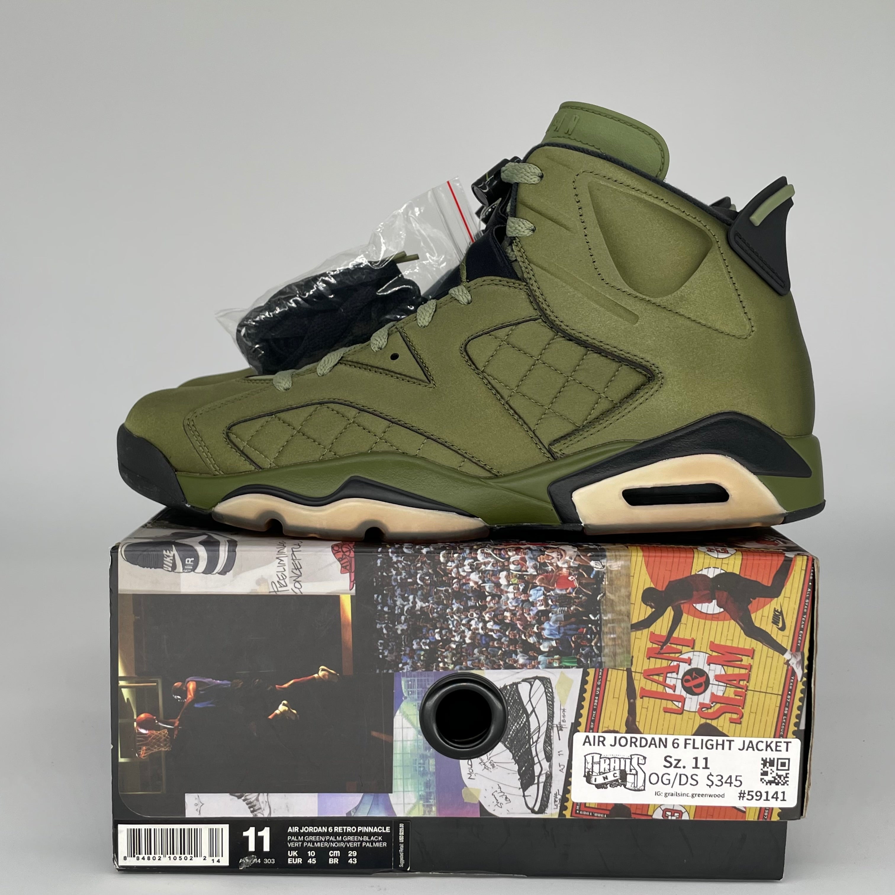 AIR JORDAN 6 FIGHT JACKET SIZE 11/12.5W AH4614-303