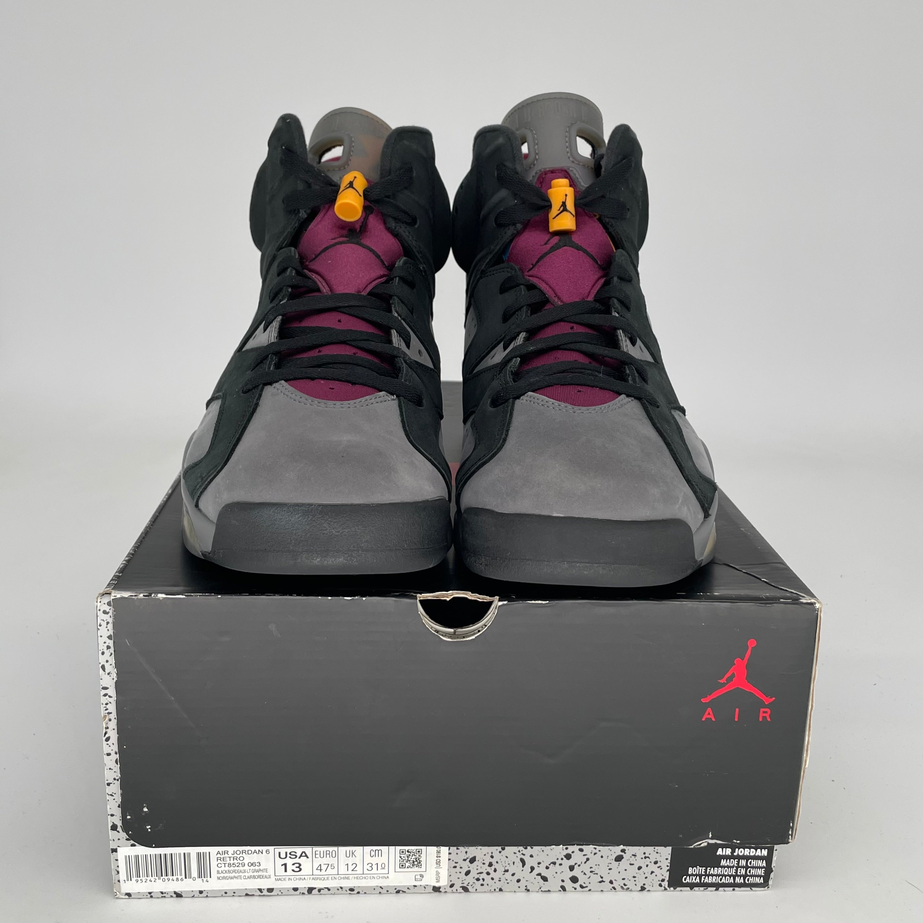AIR JORDAN 6 BORDEAUX SIZE 13 CT8529-063