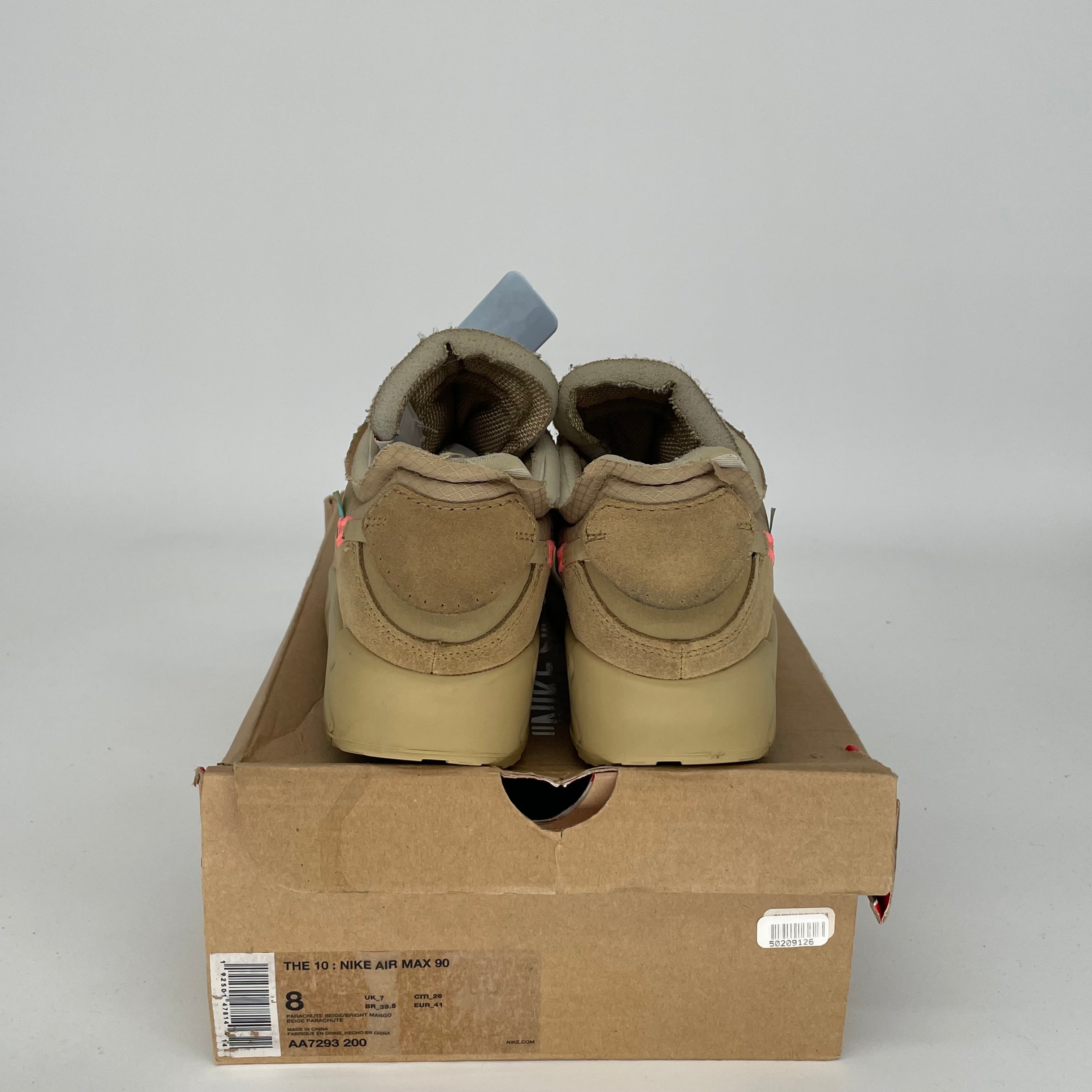 NIKE AIR MAX 90 OFF WHITE DESERT ORE SIZE 8 AA7293-200